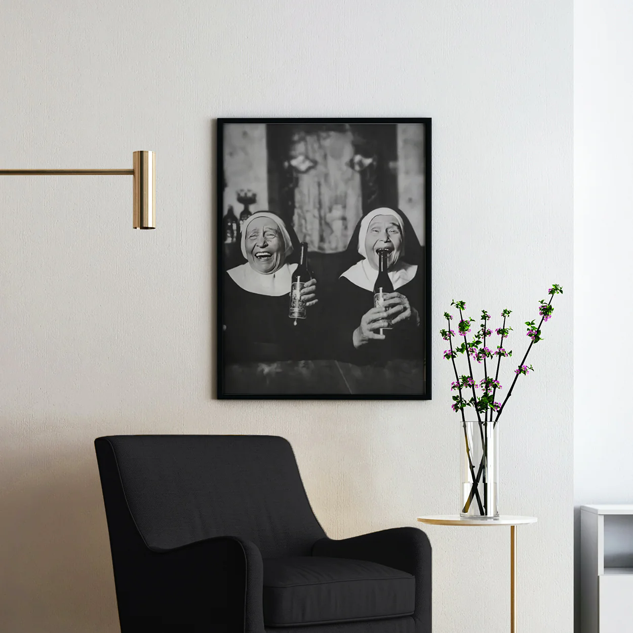Nuns Drinking Wine - Image 2