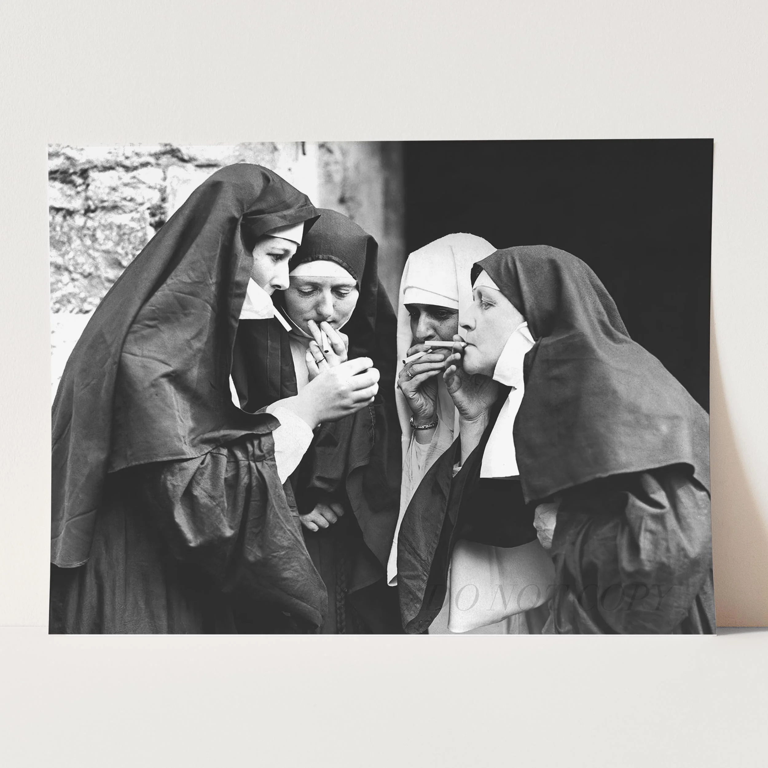 Nuns Smoking Cigarettes - Image 3