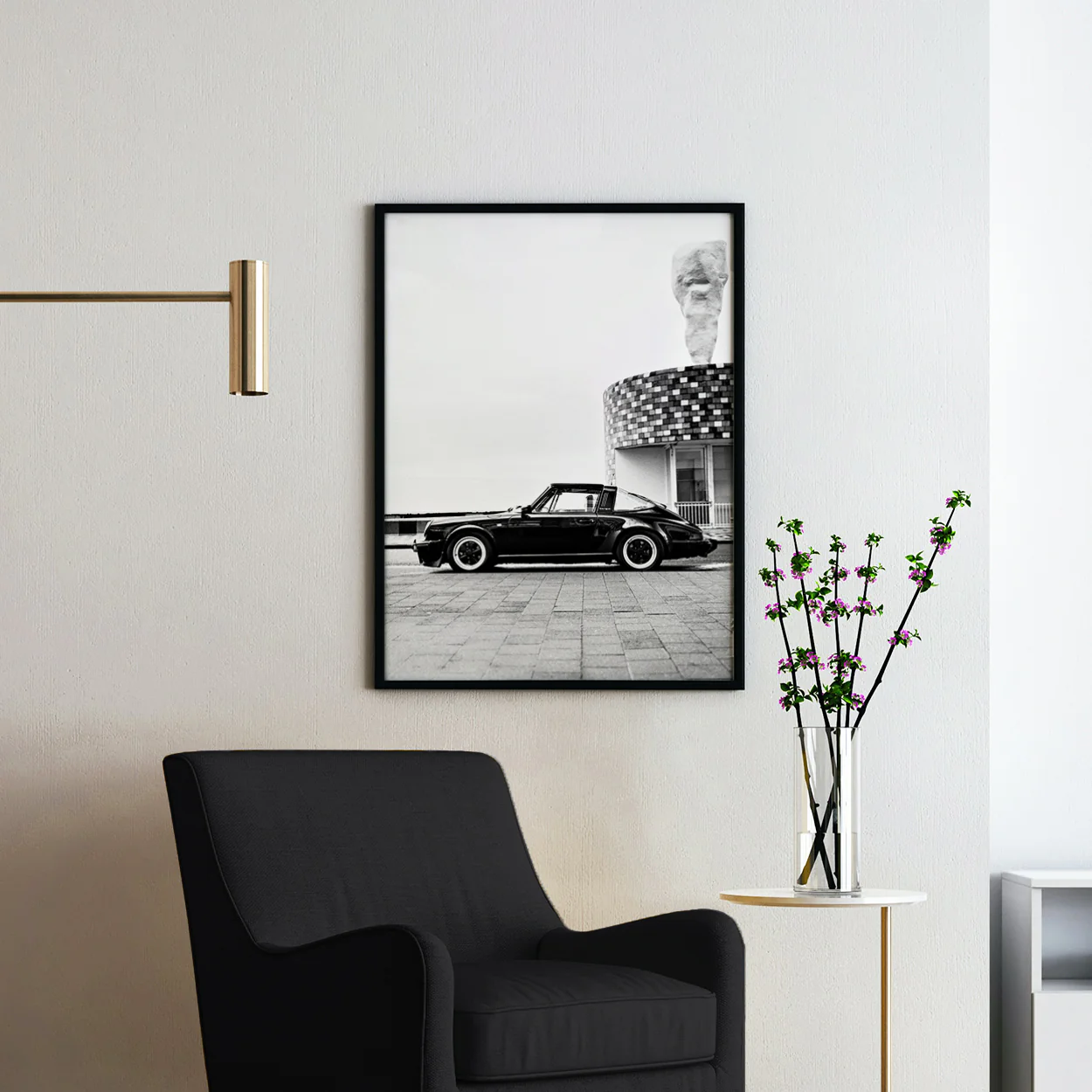 Old Black Porsche 911 Car - Image 2