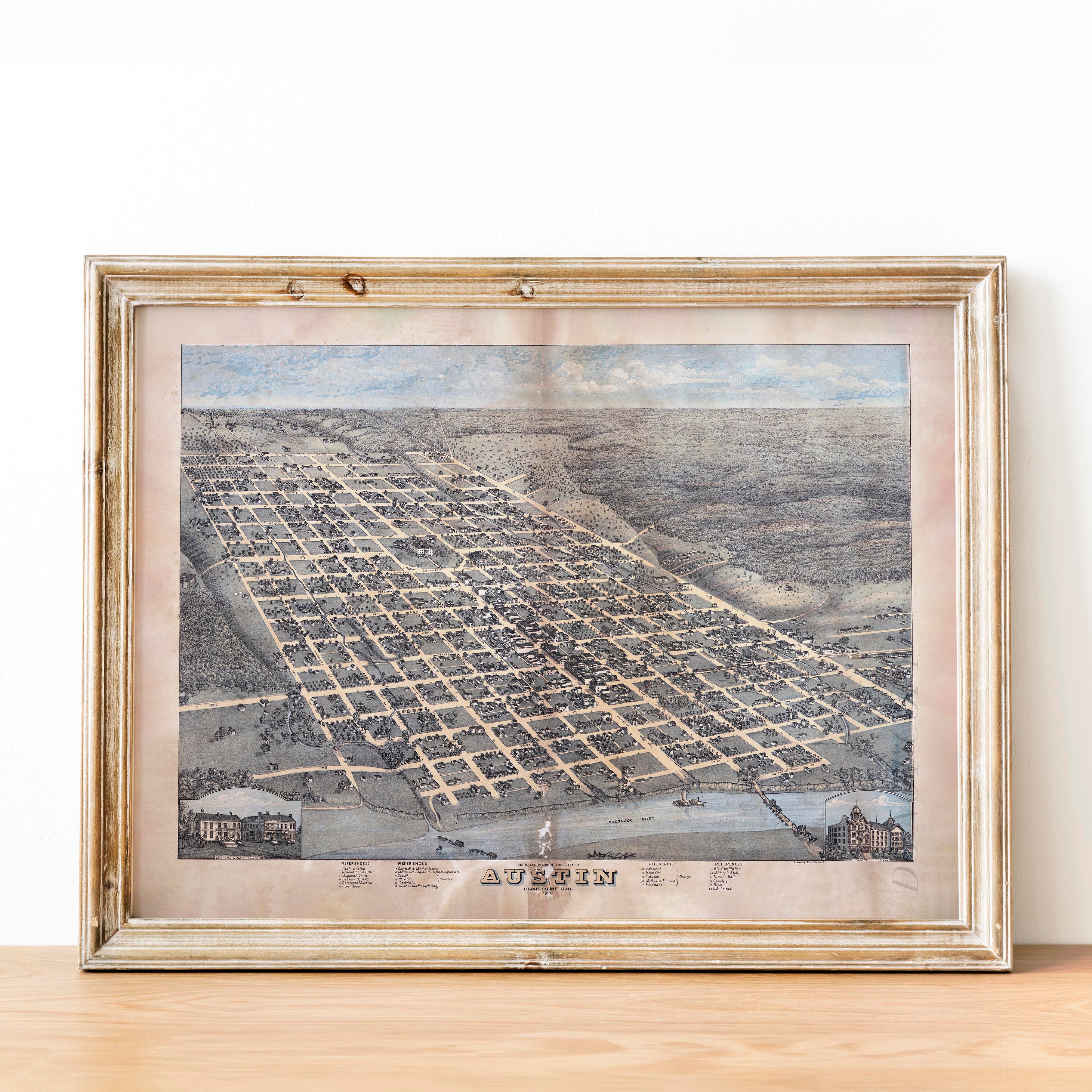Old Map of Austin - Image 2