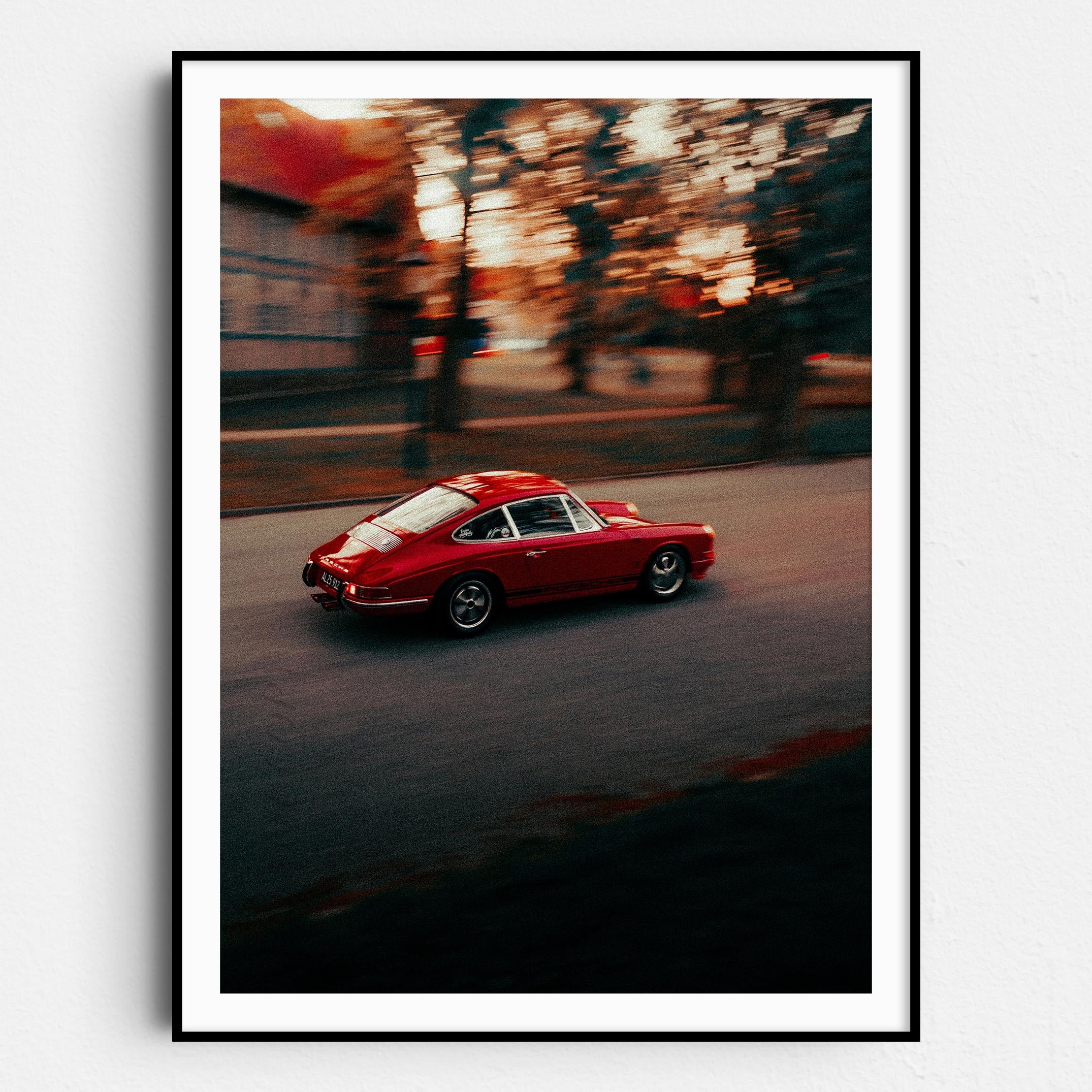 Old Red Porsche 911