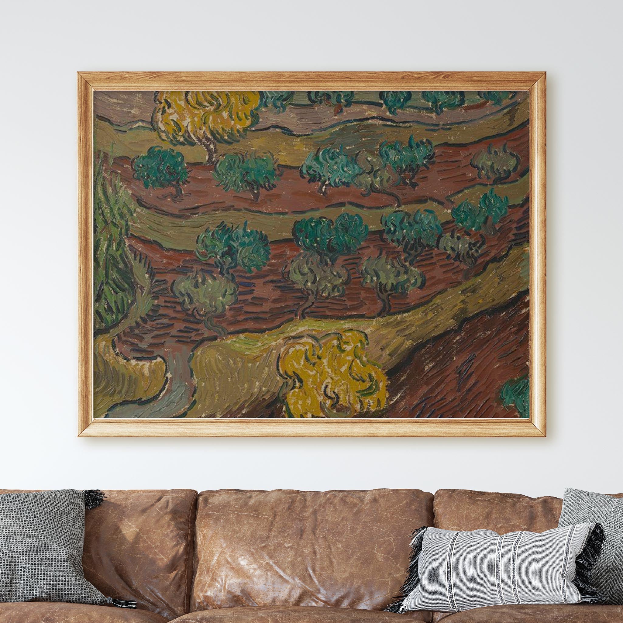 Olive Trees on a Hillside (1889) by Van Gogh - Image 2