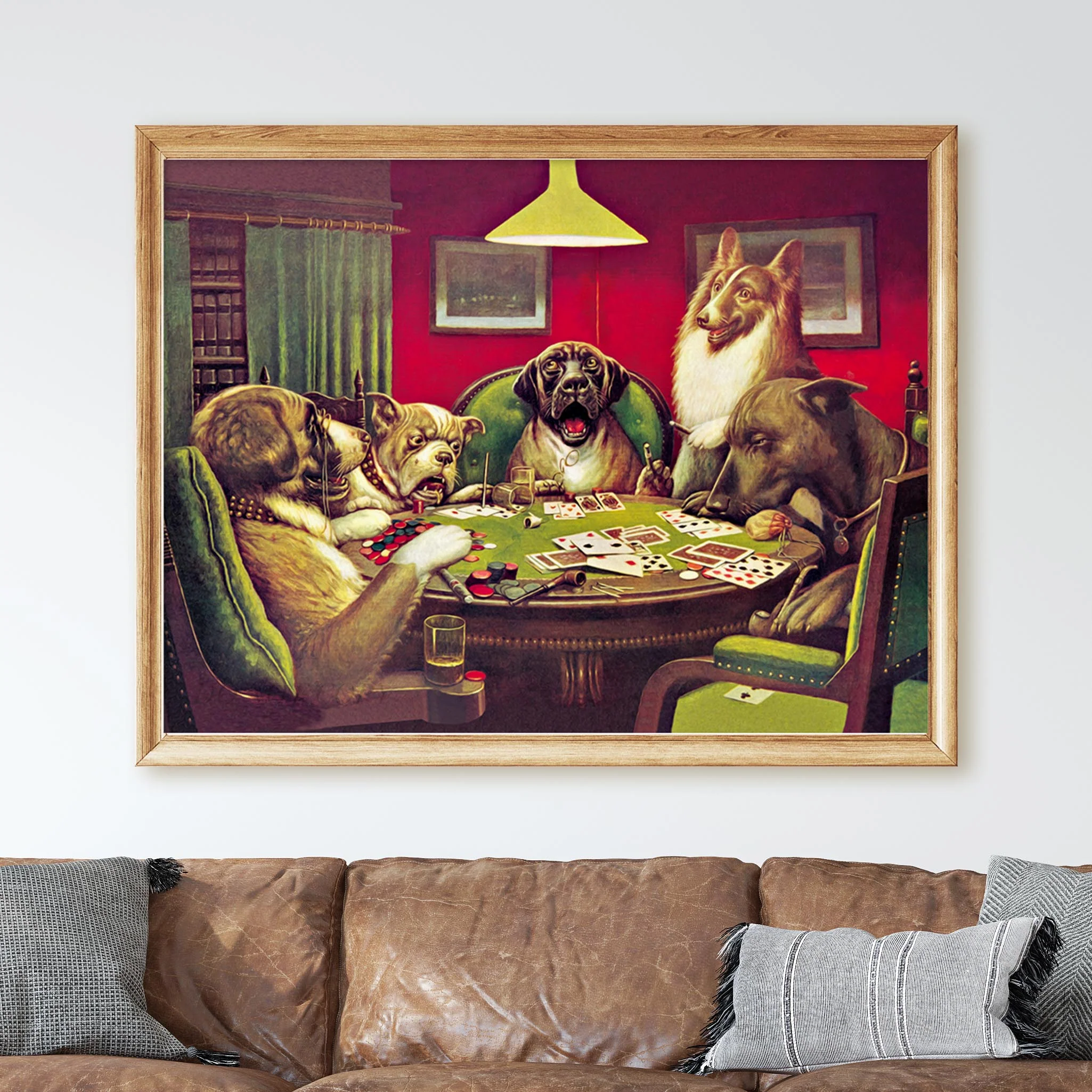 Only A Pair of Deuces Dogs Playing Cards by CM Coolidge - Image 3