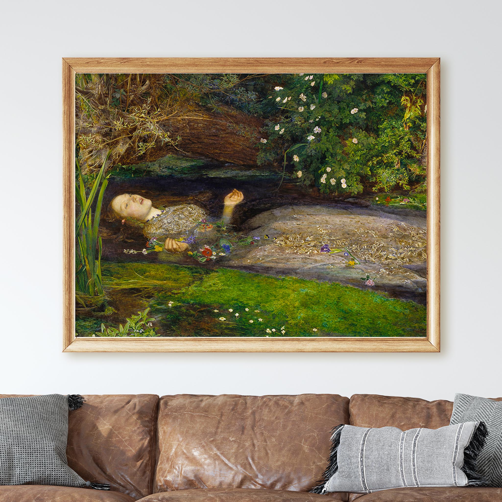 Ophelia from Shakespeare's Hamlet by John Everett Millais - Image 2