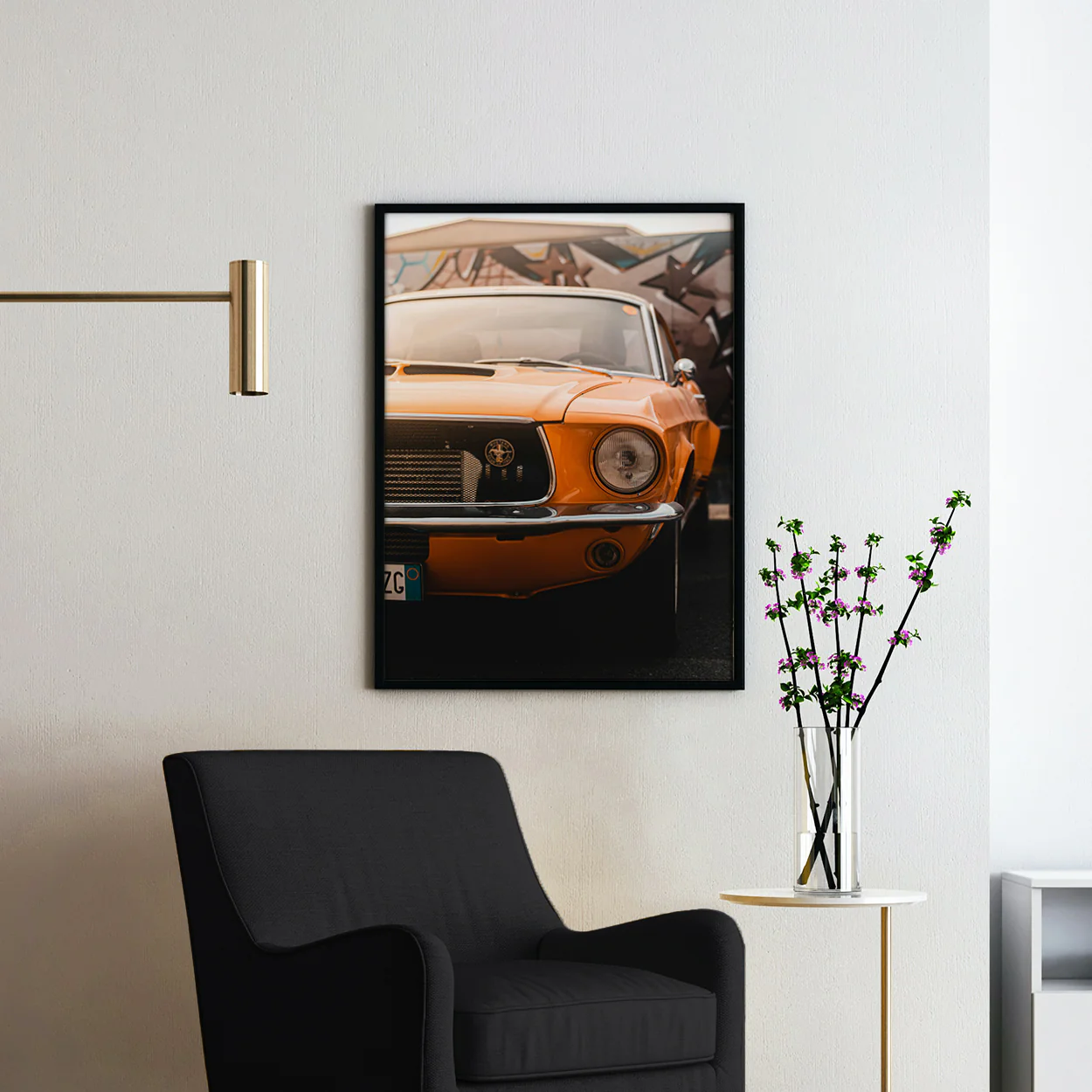Orange Ford Mustang - Image 2