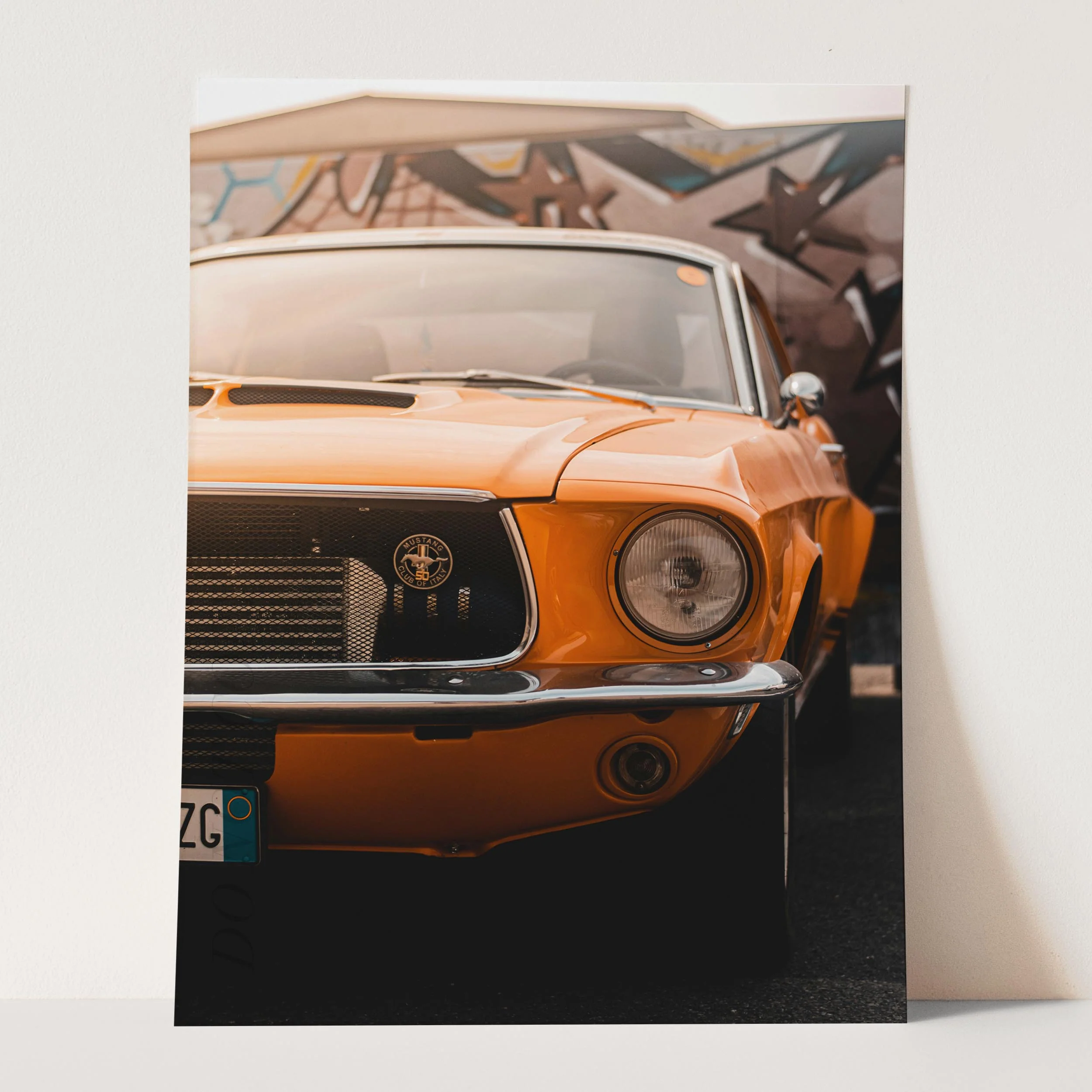 Orange Ford Mustang - Image 3