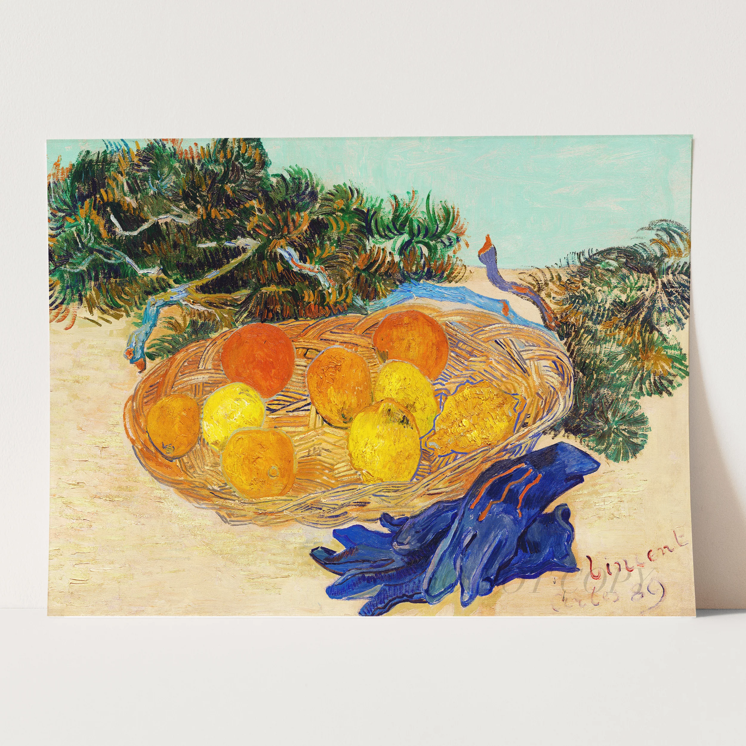 Oranges and Lemons with Blue Gloves (1889) by Van Gogh - Image 3
