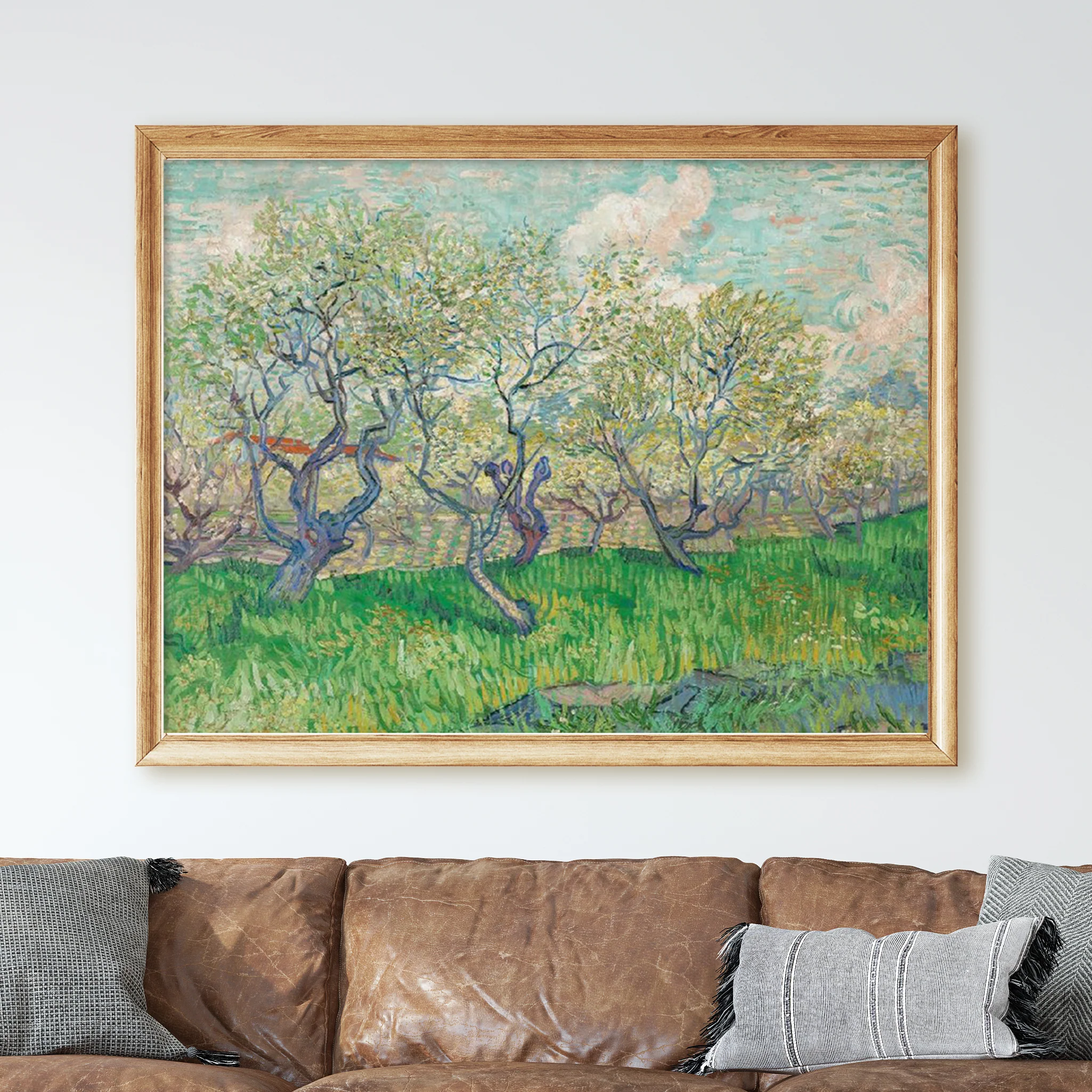 Orchard in Blossom (1889) by Van Gogh - Image 2