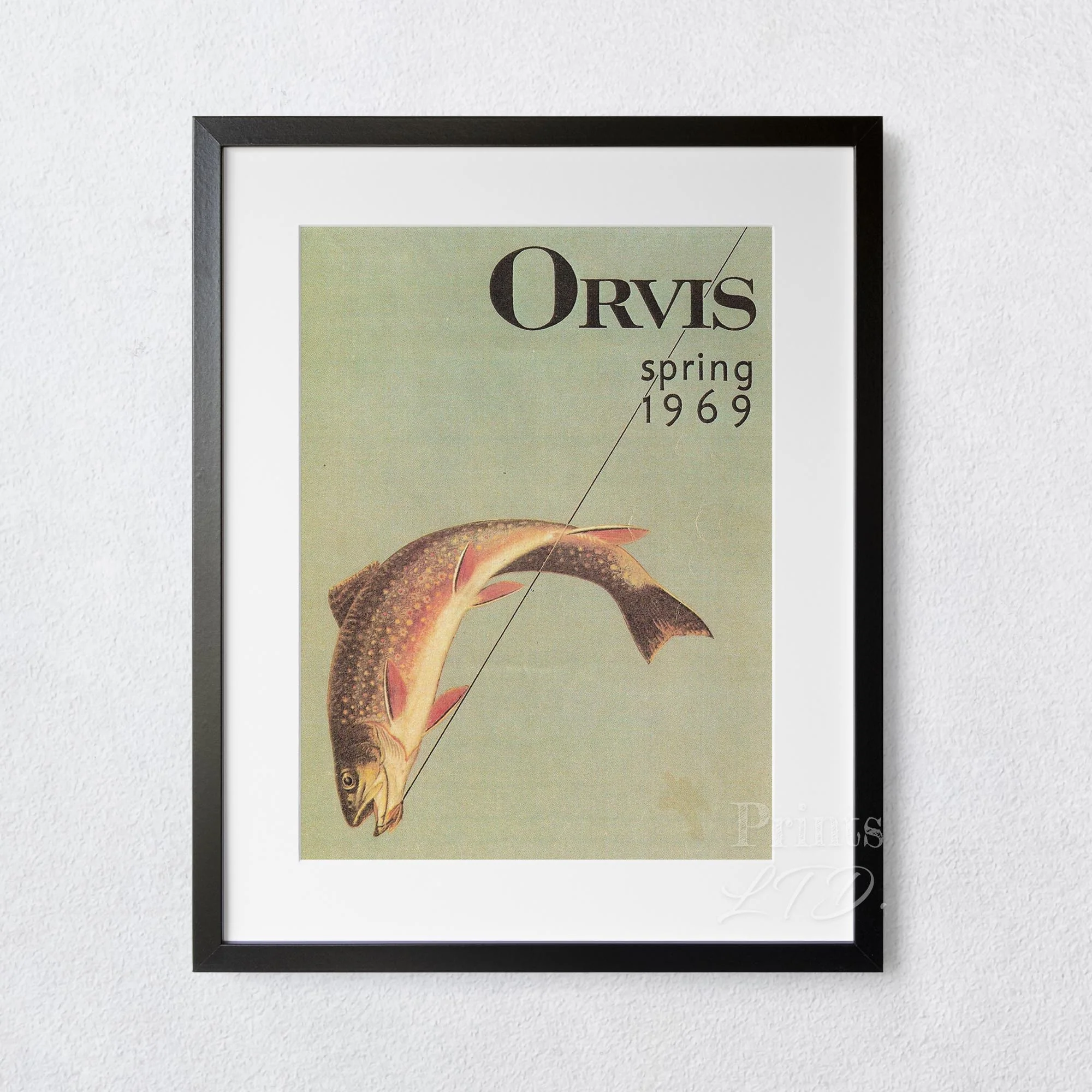 Orvis Spring 1969 Retro Fishing Travel Poster - Image 4