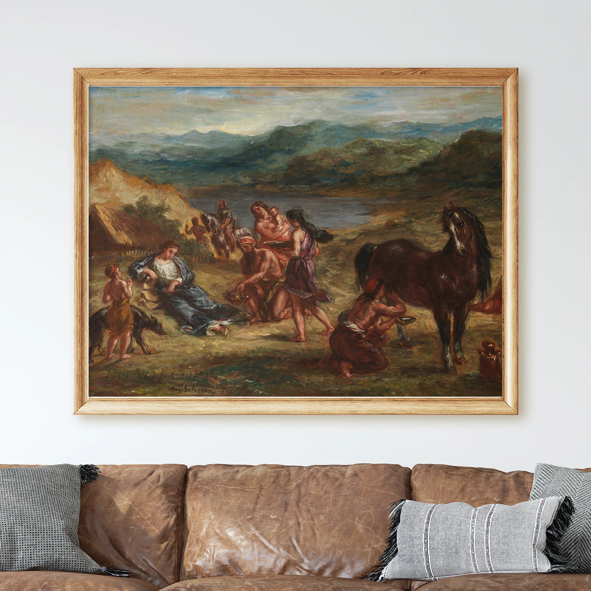 Ovid Among The Scythians (1859-1862) by Eugène Delacroix - Image 2
