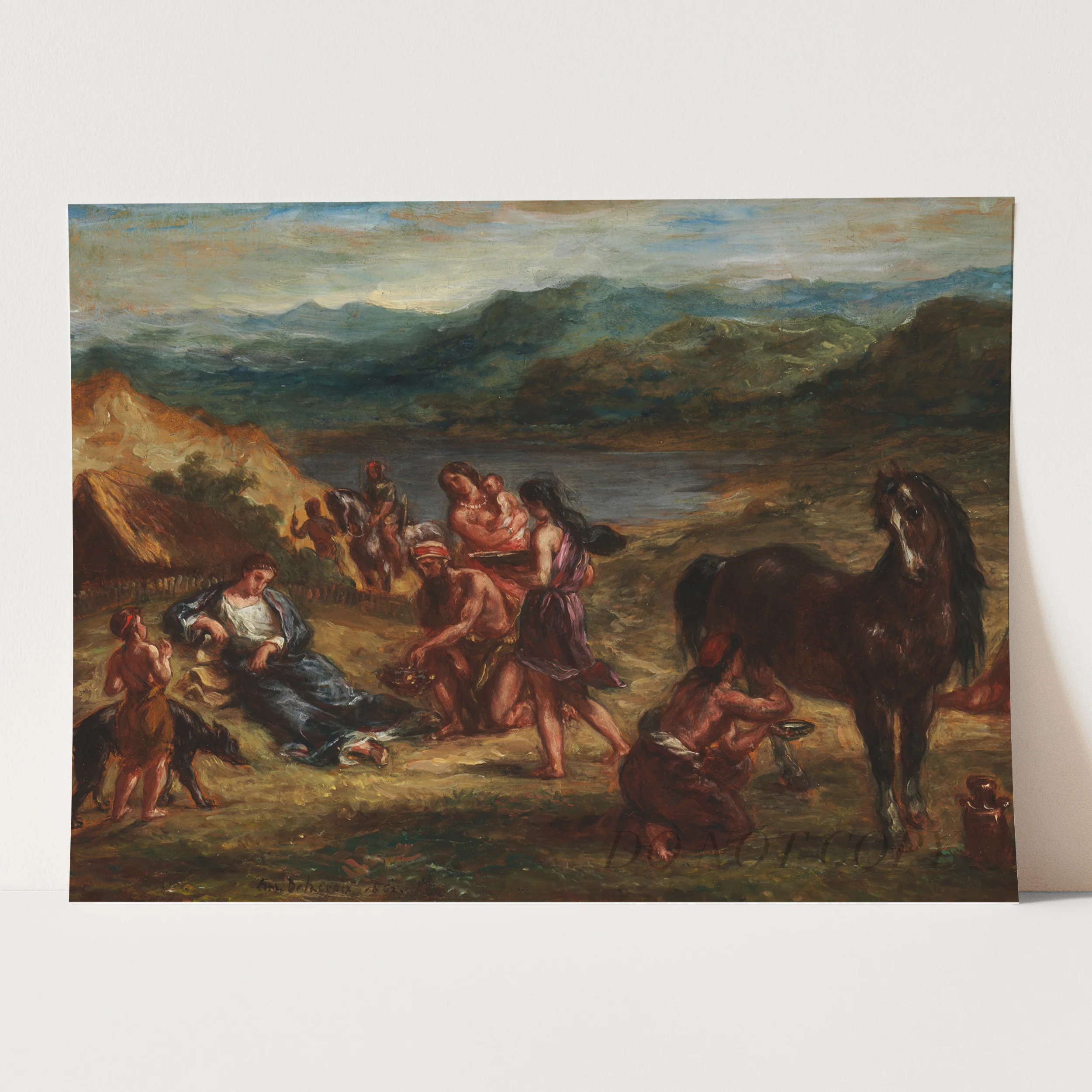 Ovid Among The Scythians (1859-1862) by Eugène Delacroix - Image 3