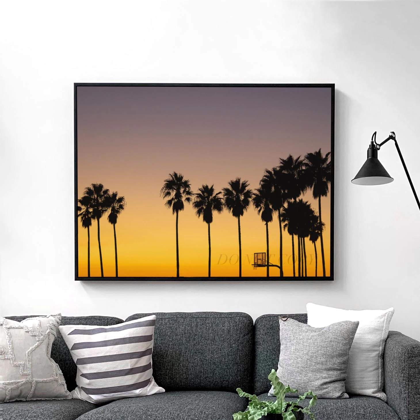Palm Tree Sunset Basketball - Image 2
