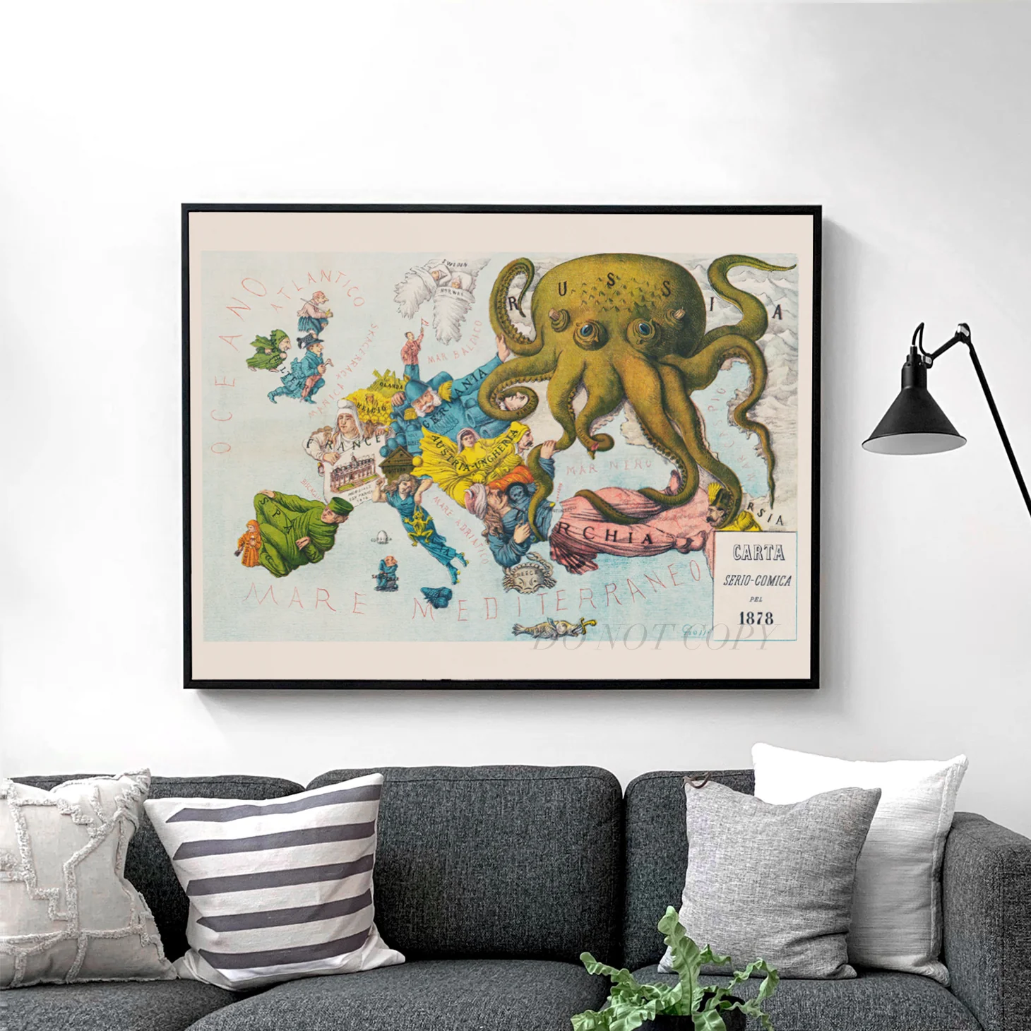 Papagallo no.15 Cartoon Map of Europe in 1878 - Image 2