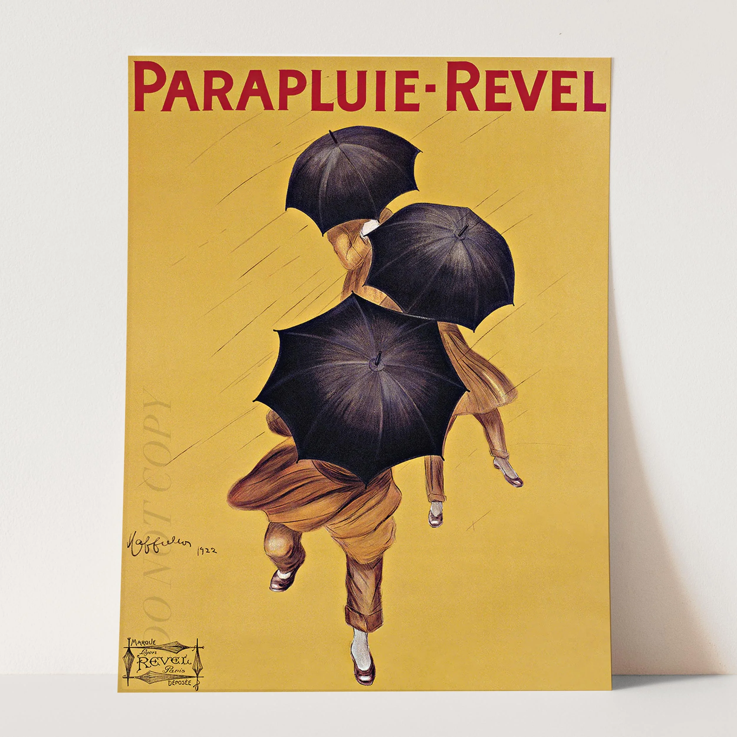 Parapluie-Revel, 1922 - Vintage Advertising Poster - Image 3