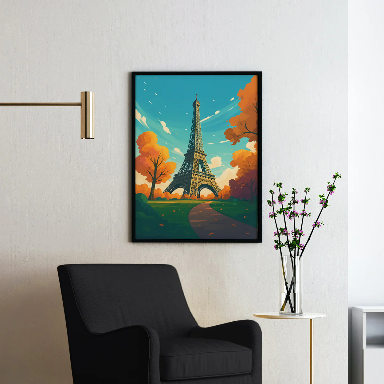 Paris France Vintage Travel Poster - Image 2