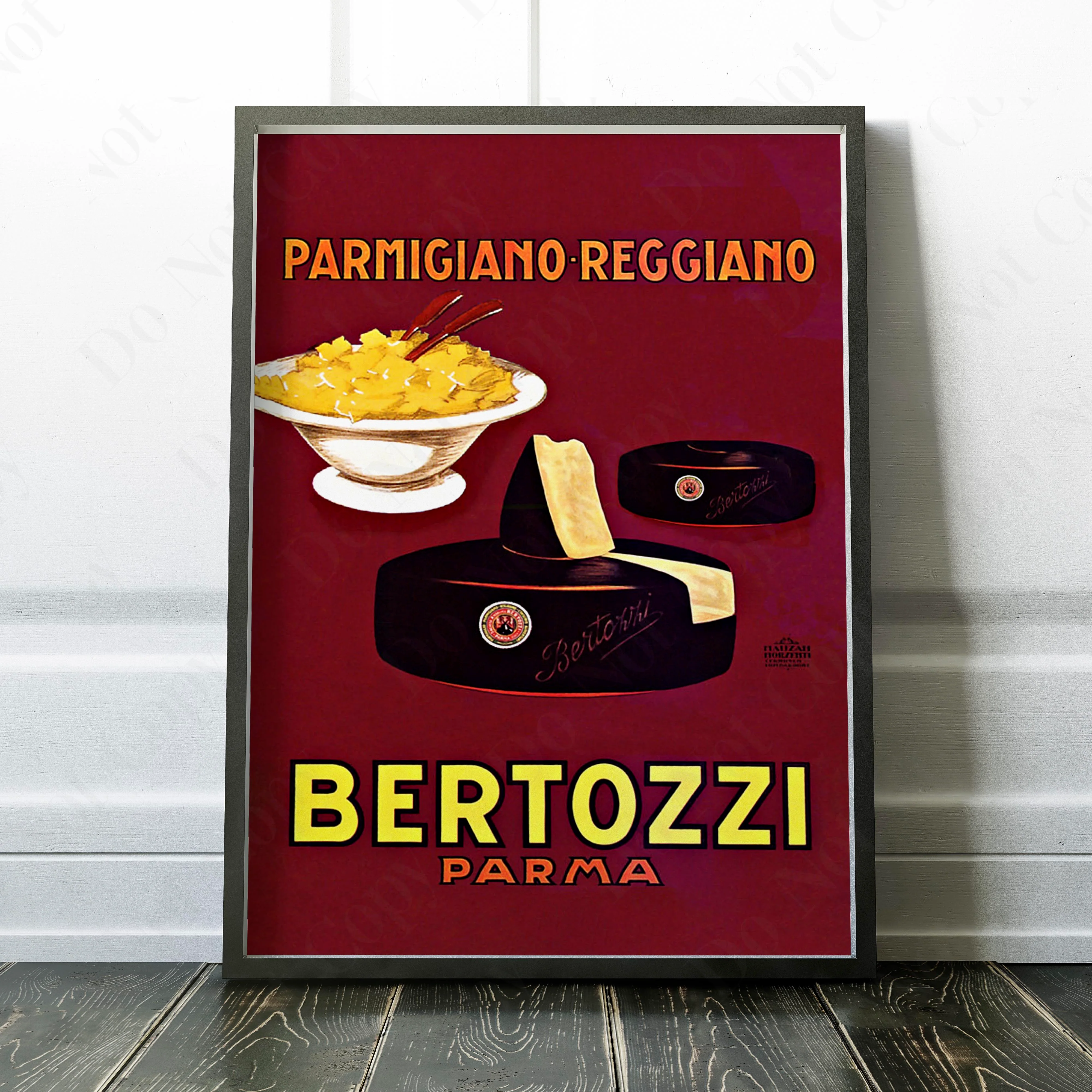 Parmigiano Reggiano Bertozzi Parma Achille Mauzan 1930