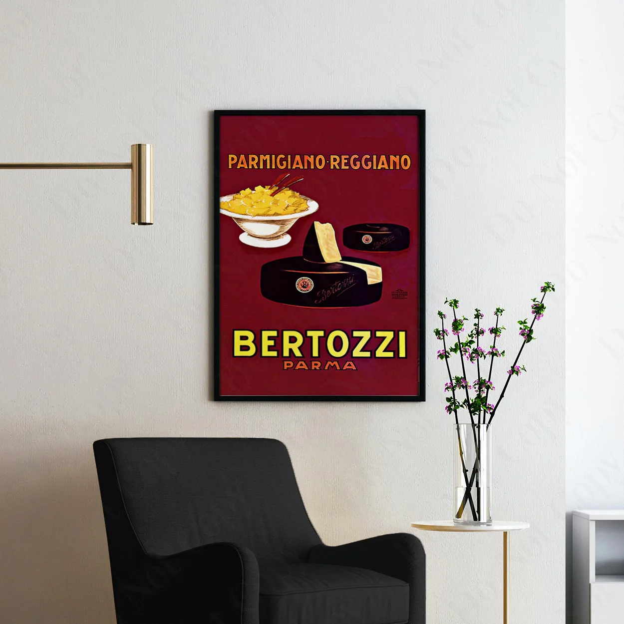Parmigiano Reggiano Bertozzi Parma Achille Mauzan 1930 - Image 2