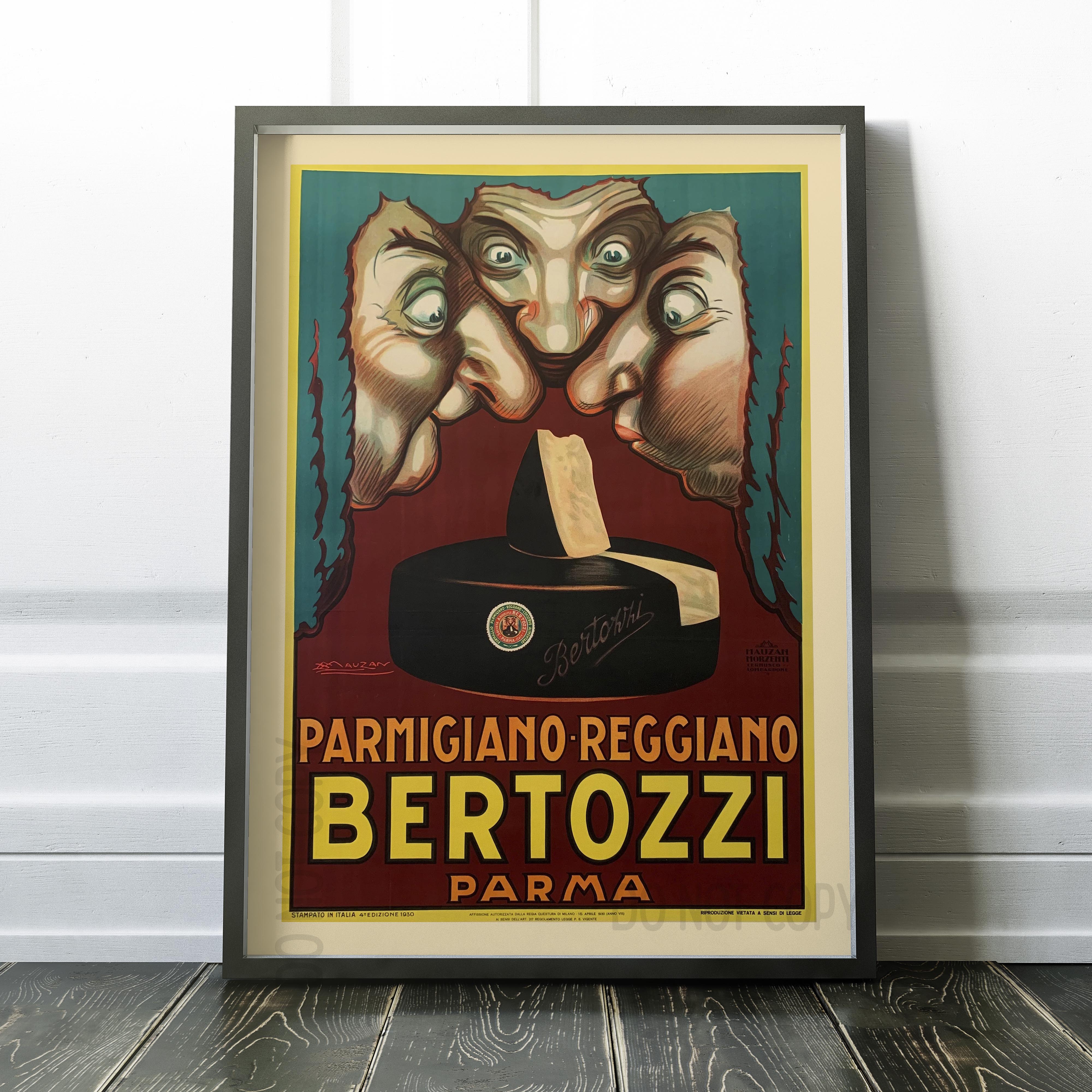 Parmigiano Reggiano Bertozzi Parma Achille Mauzan 1930