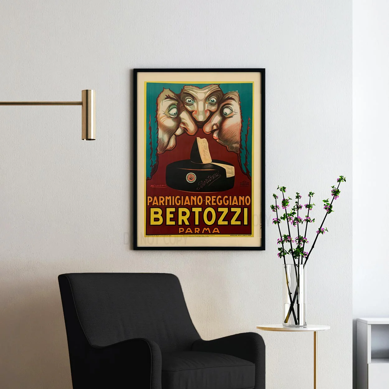 Parmigiano Reggiano Bertozzi Parma Achille Mauzan 1930 - Image 2
