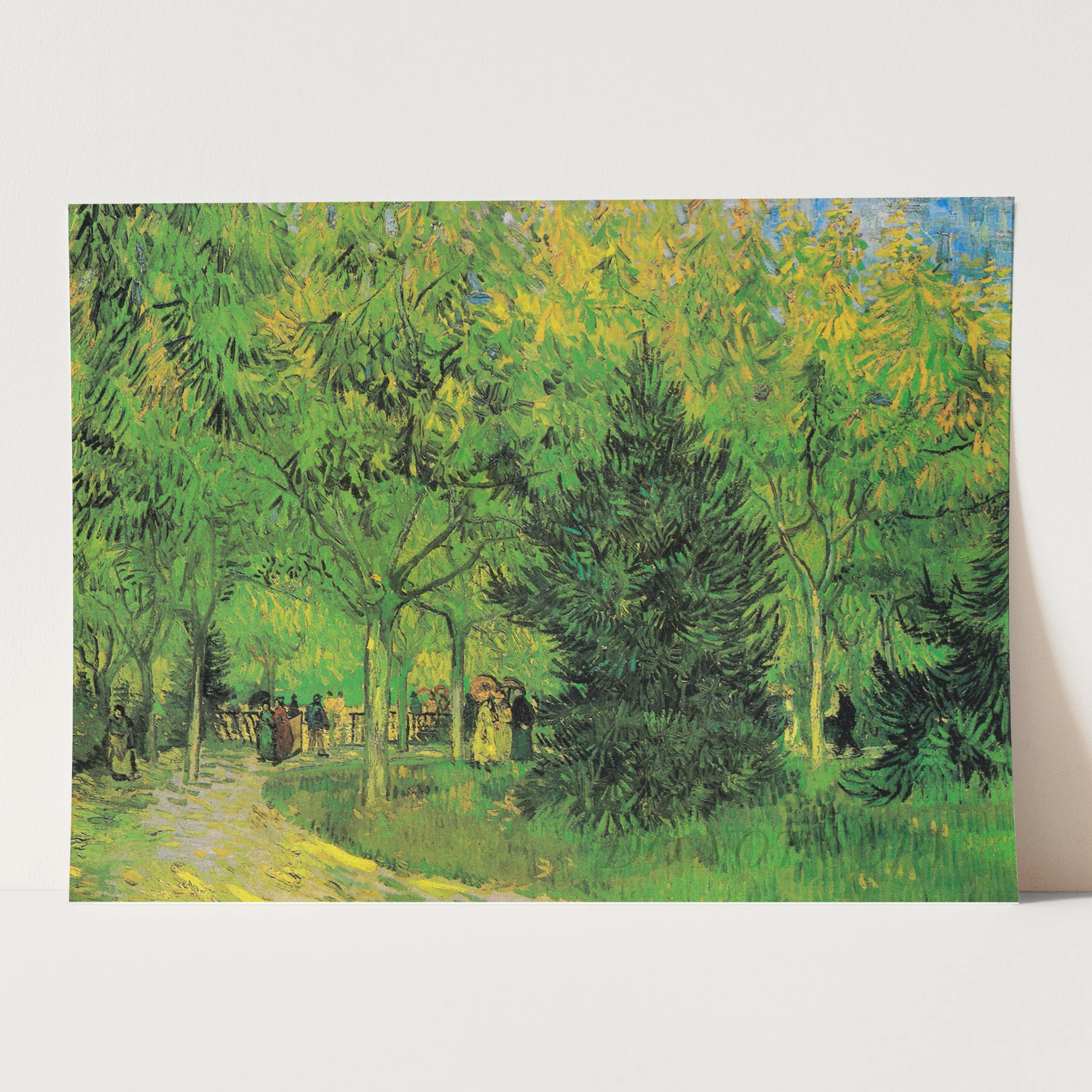 Path in the Park of Arles with Walkers (1888) by Van Gogh - Image 3