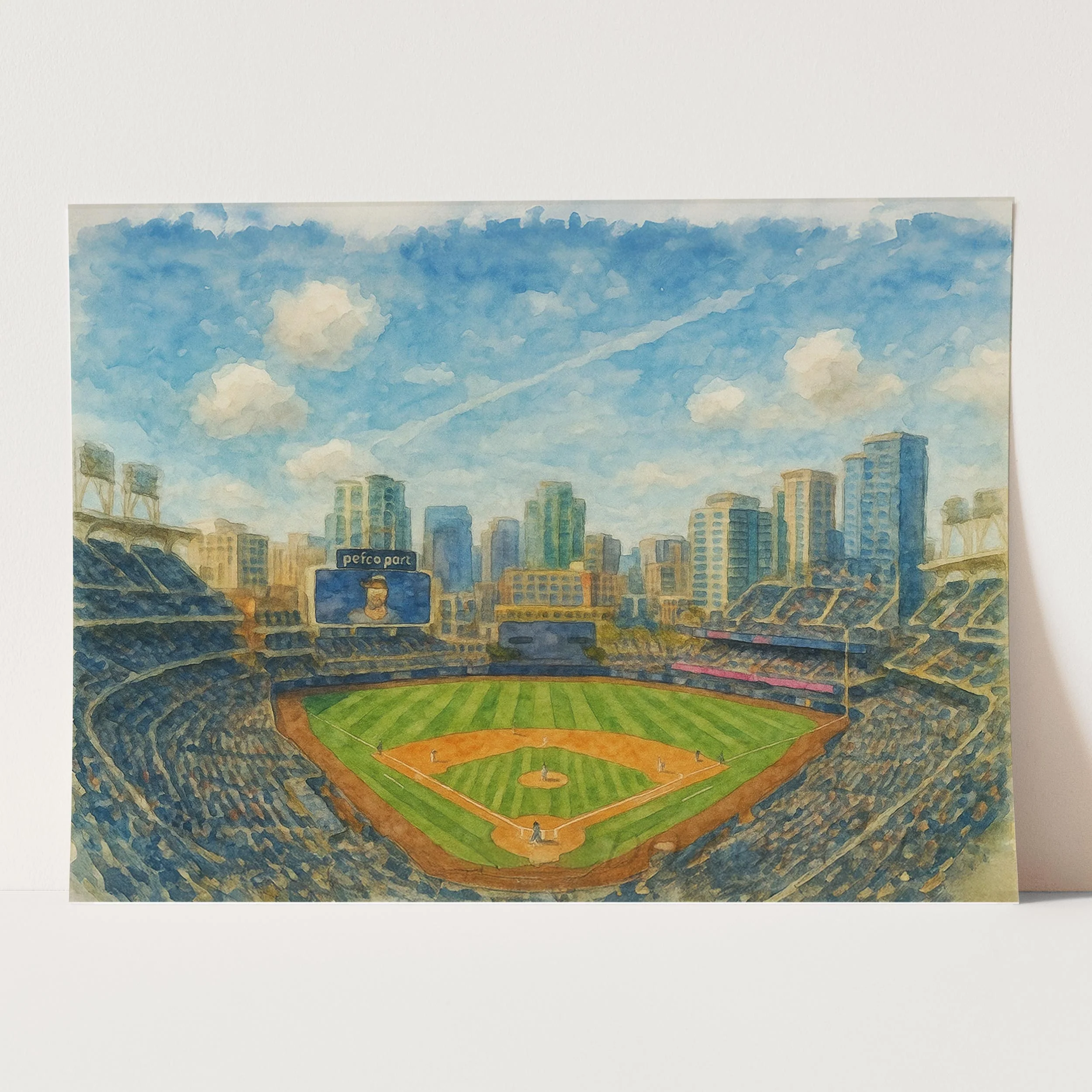 Petco Park Watercolor Painting - Image 3