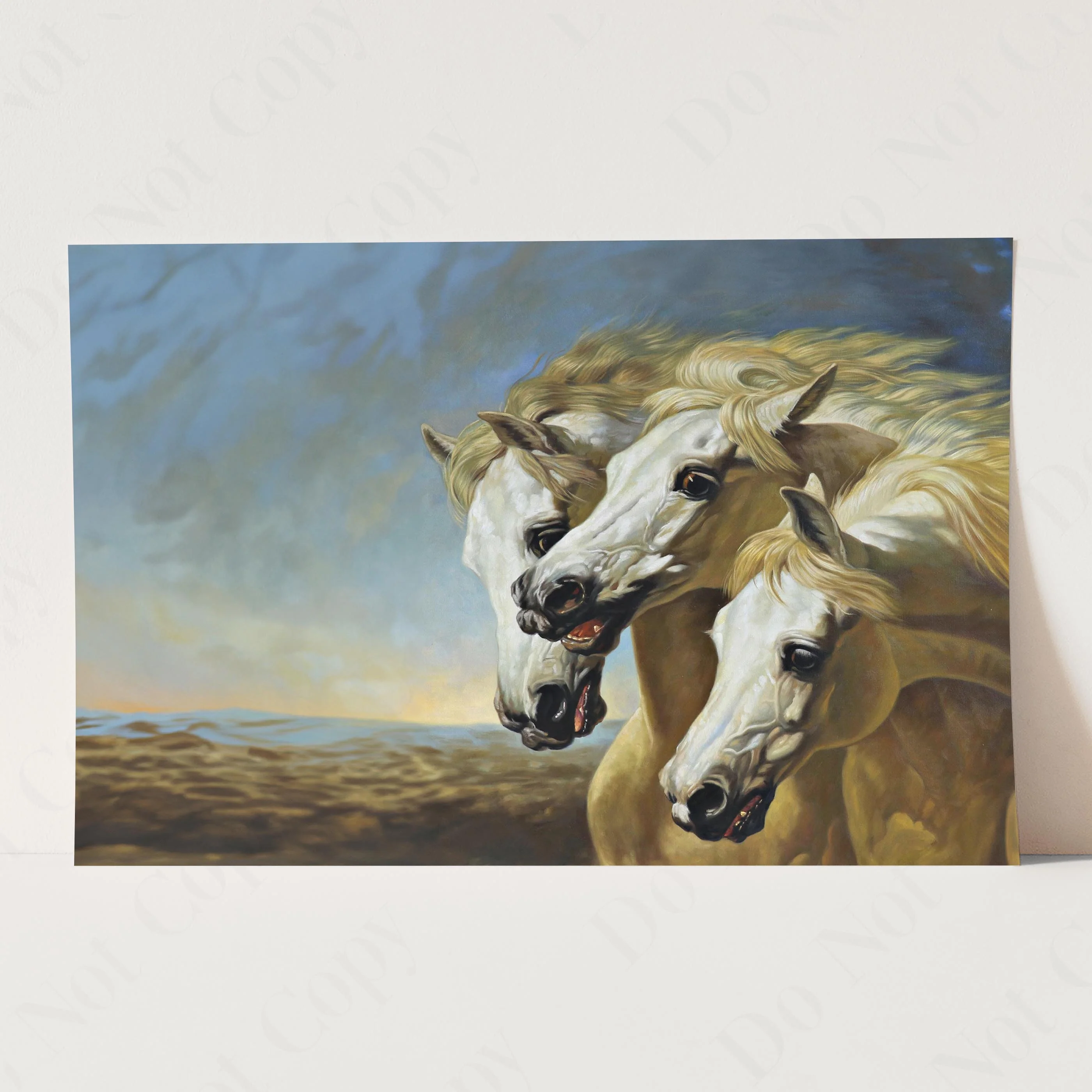 Pharaoh's Horses by John Frederick Herring - Image 3