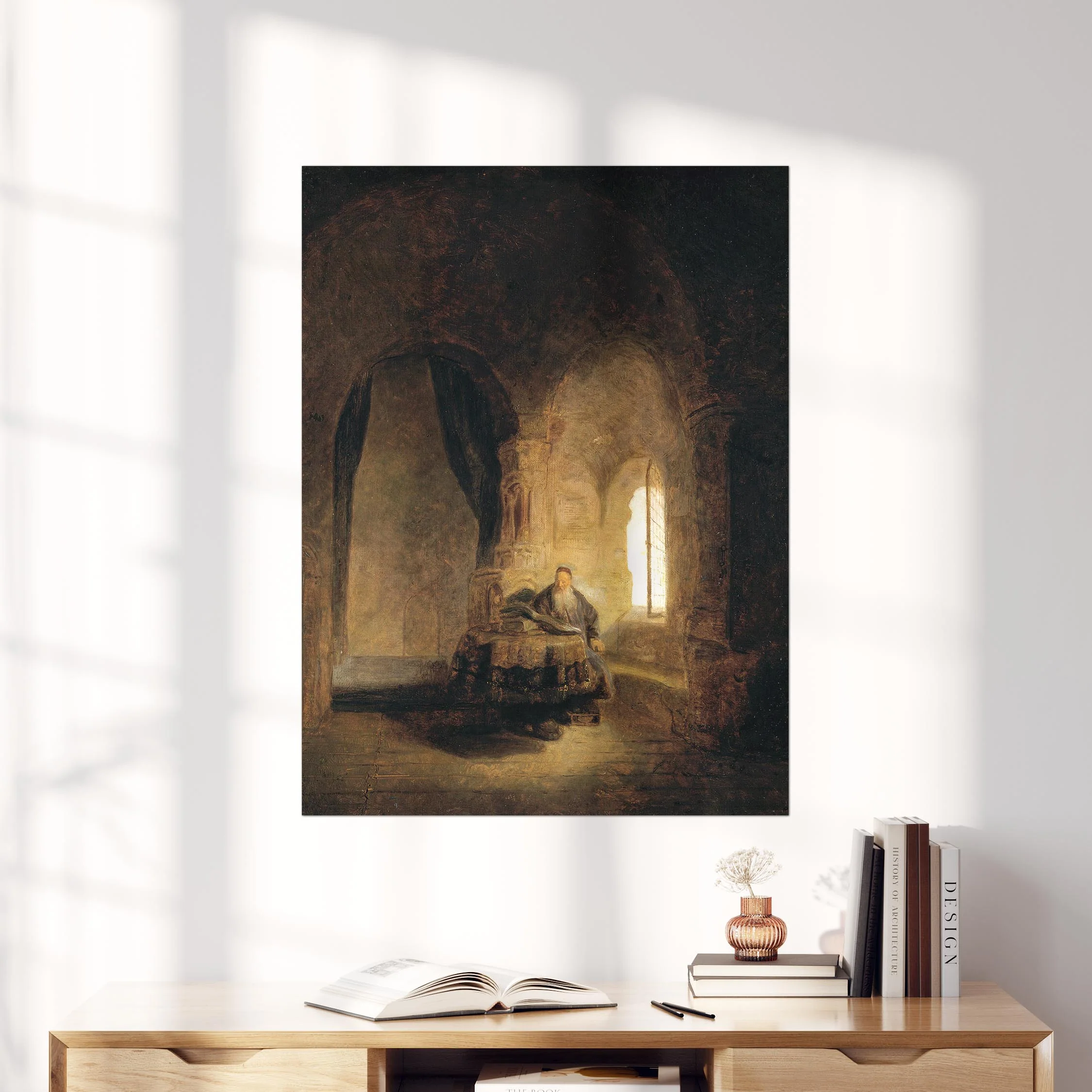 Philosopher Reading by Rembrandt - Image 4