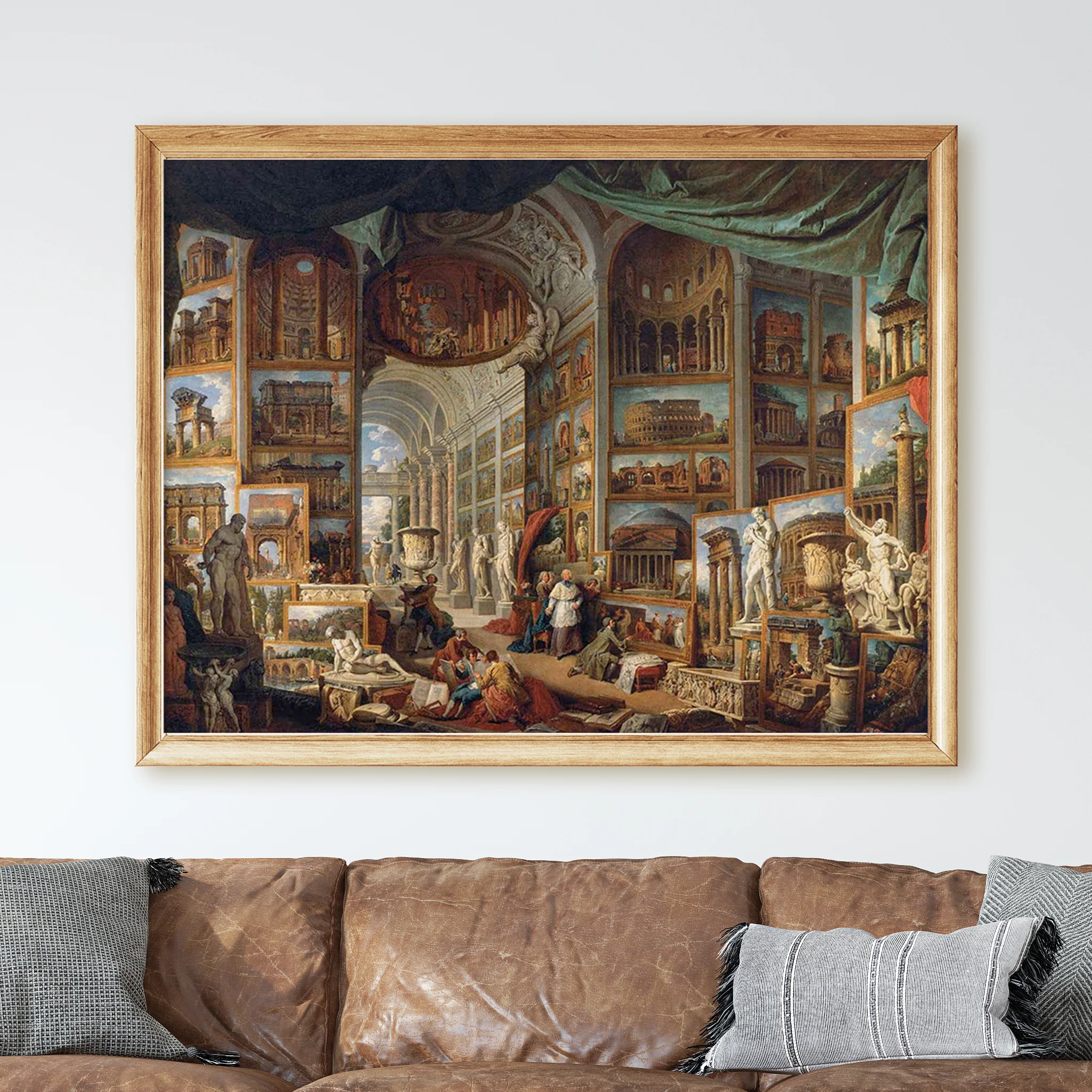 Picture Gallery with Views of Modern Rome (1758) by Giovanni Paolo Panini - Image 2
