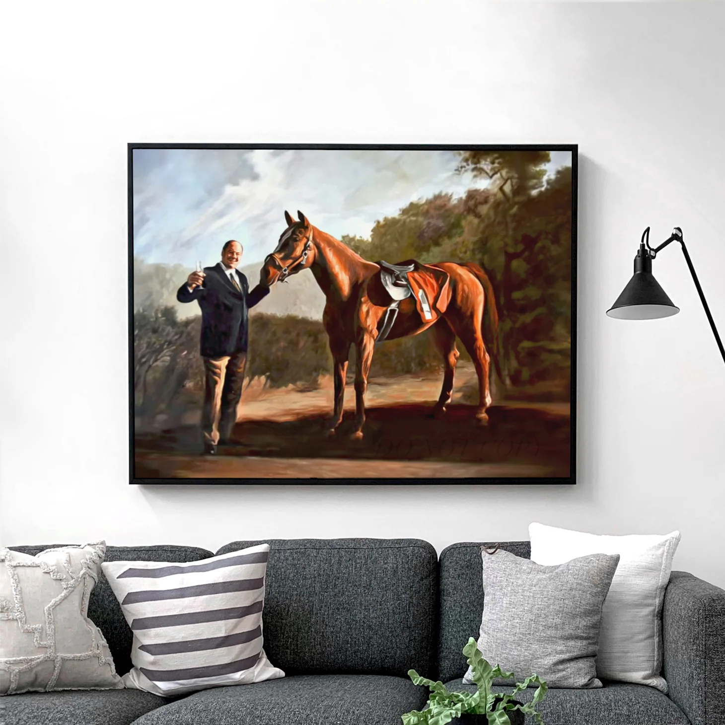 Pie O My Painting in The Sopranos: Tony with Pie-O-My Horse - Image 2