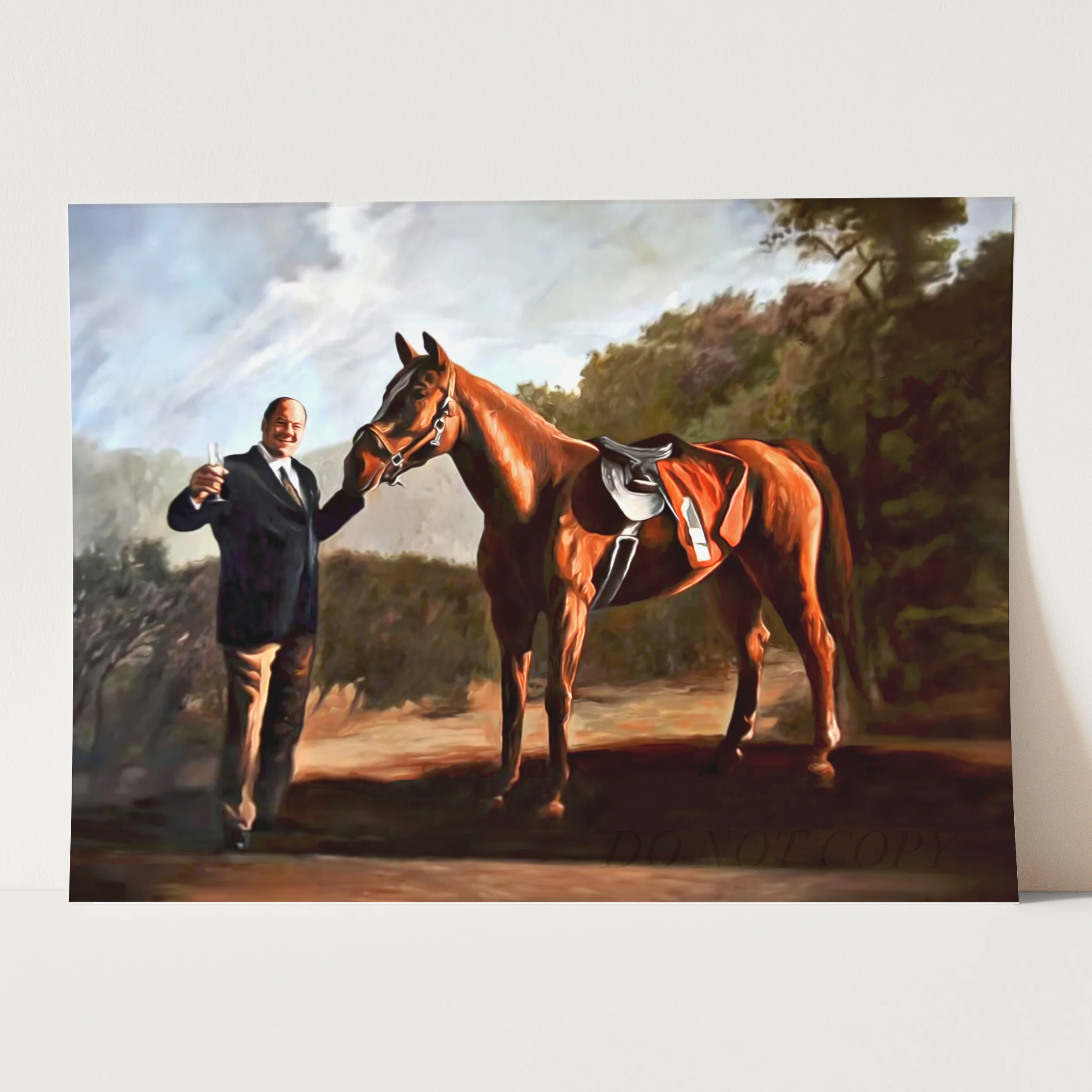 Pie O My Painting in The Sopranos: Tony with Pie-O-My Horse - Image 3