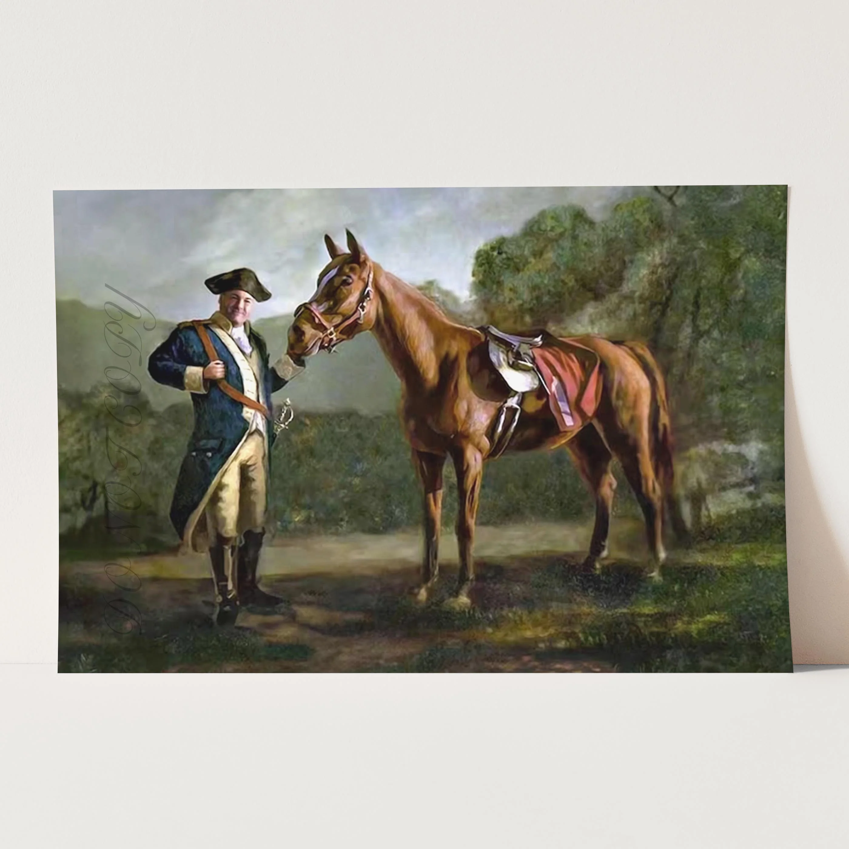 Pie O My Painting in The Sopranos: Tony with Pie-O-My Horse "Napoleon Style" - Image 3