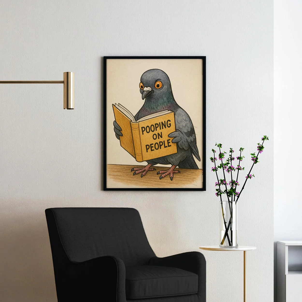 Pigeon Reading Pooping On People Book - Image 2