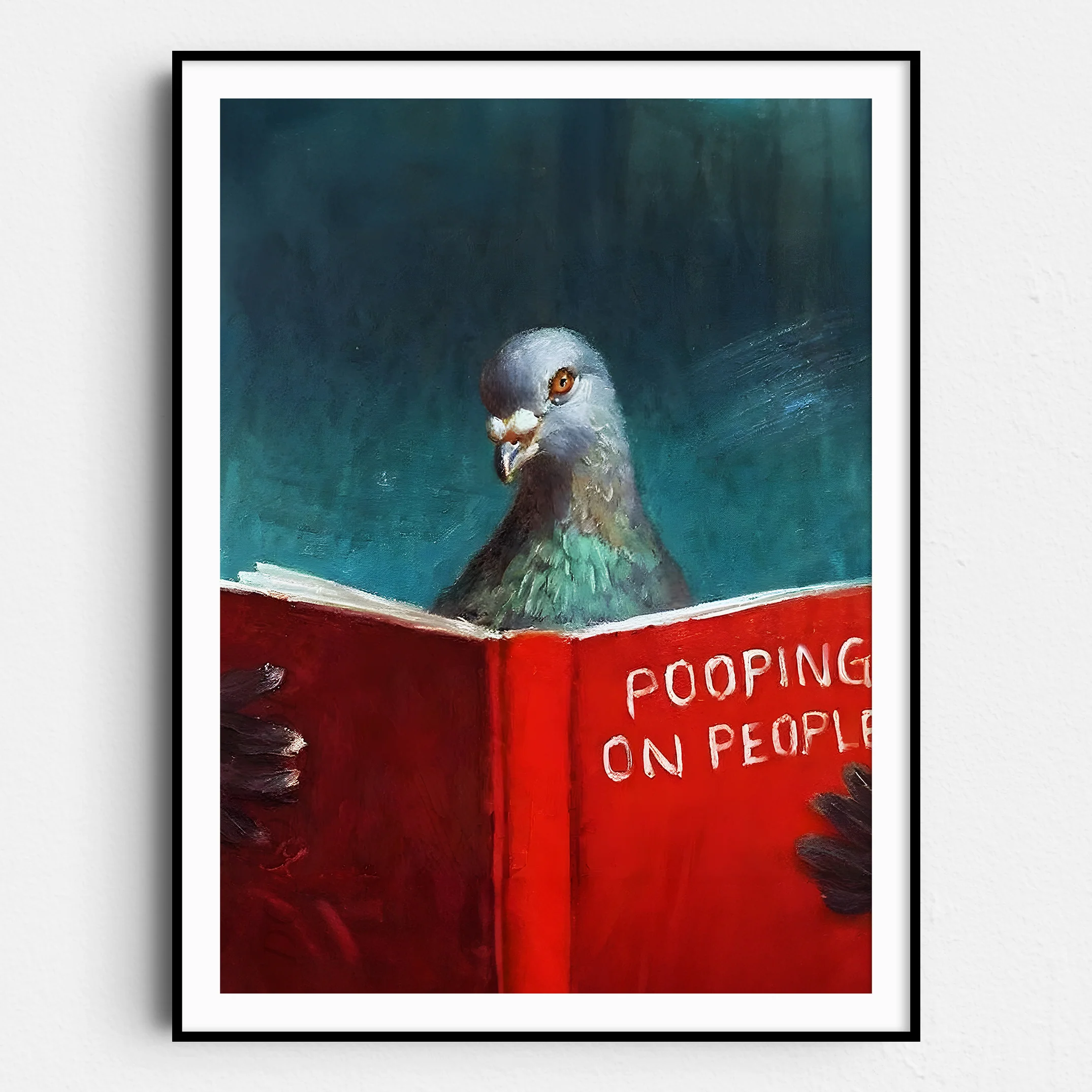 Pigeon Reading Pooping On People Book