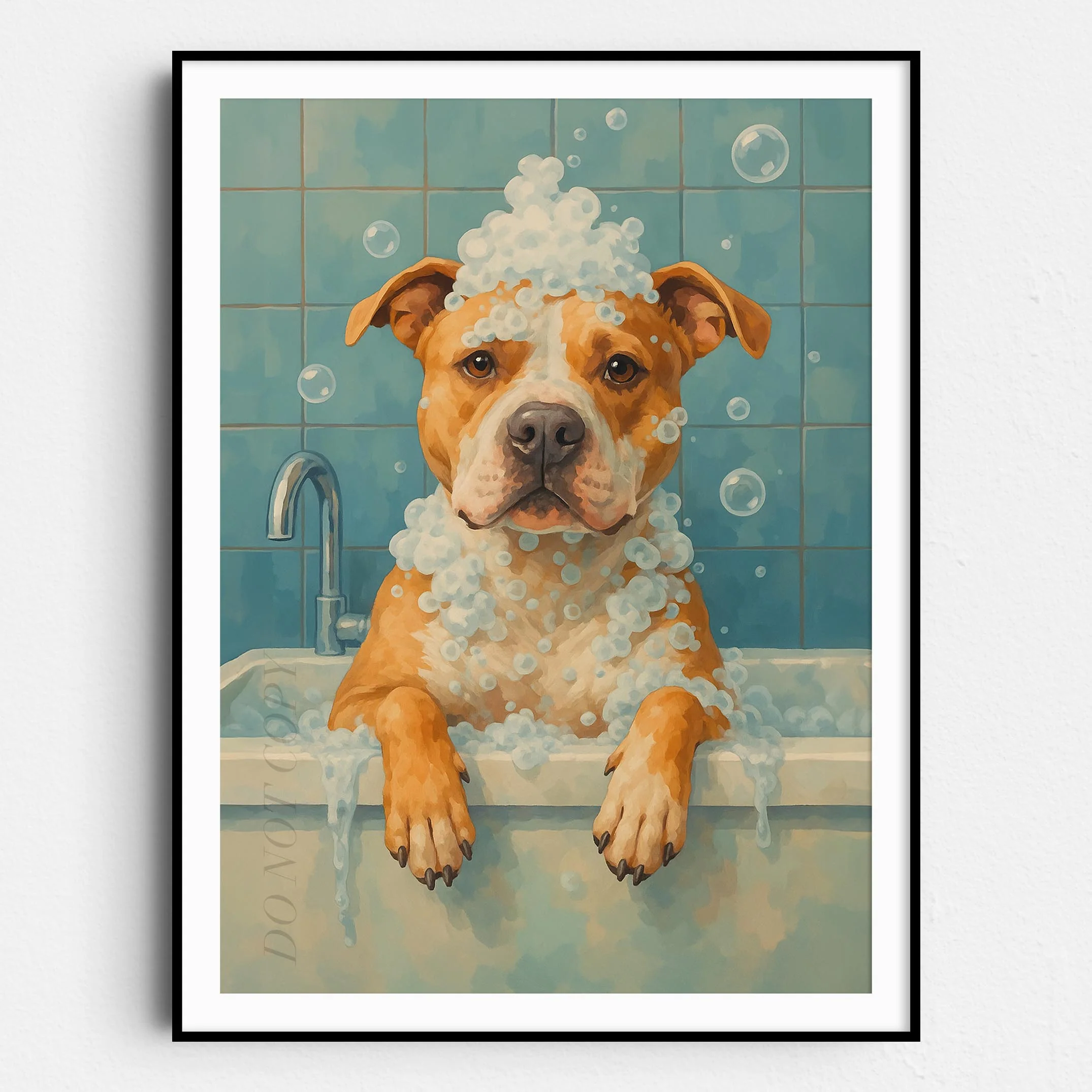 Pit Bull Dog Bubble Bath