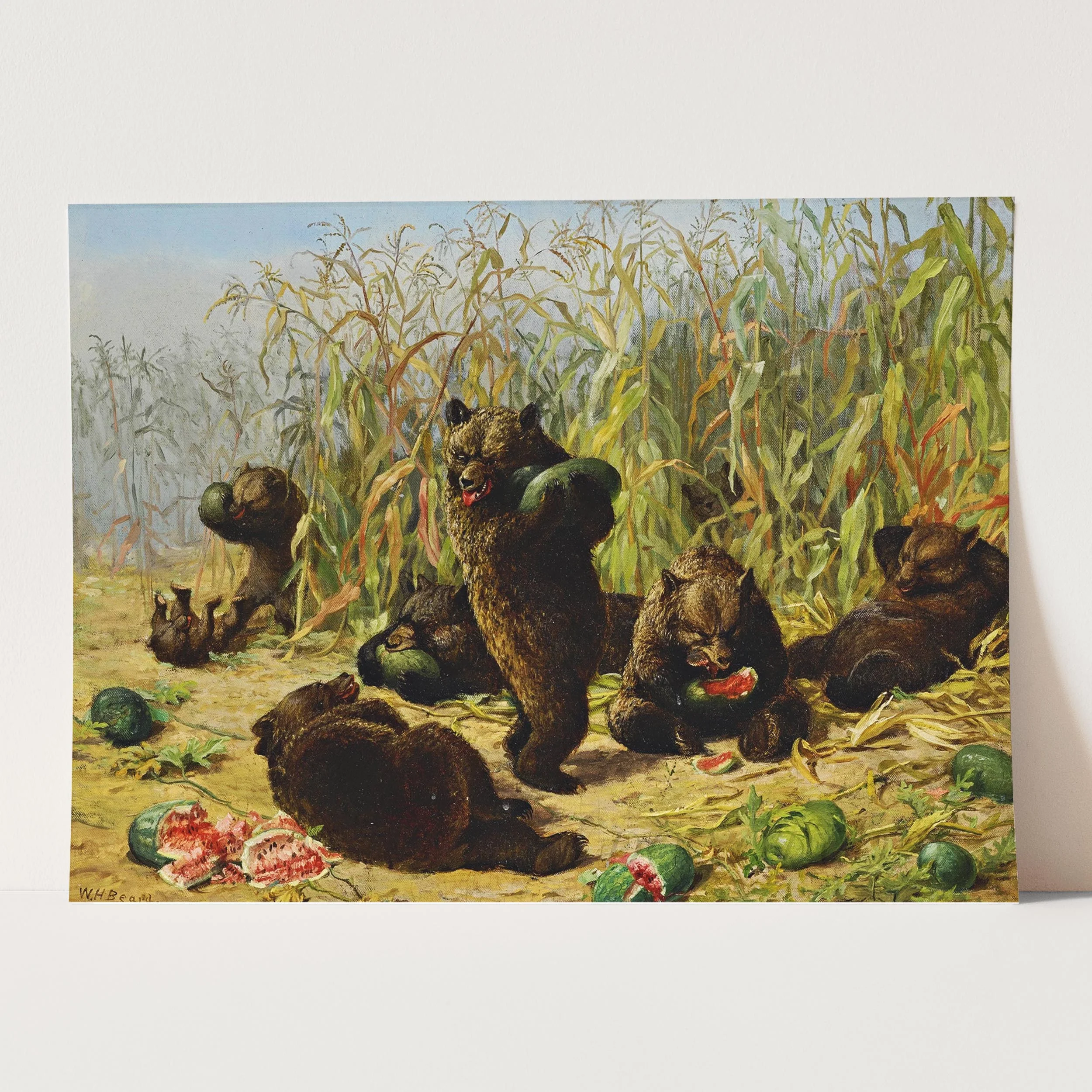 Plundering The Watermelon Patch by William Holbrook Beard - Image 3