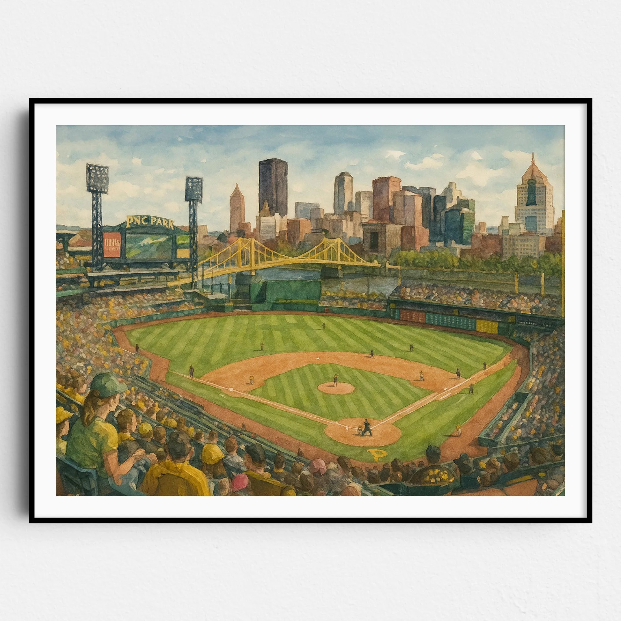 PNC Park Watercolor Painting
