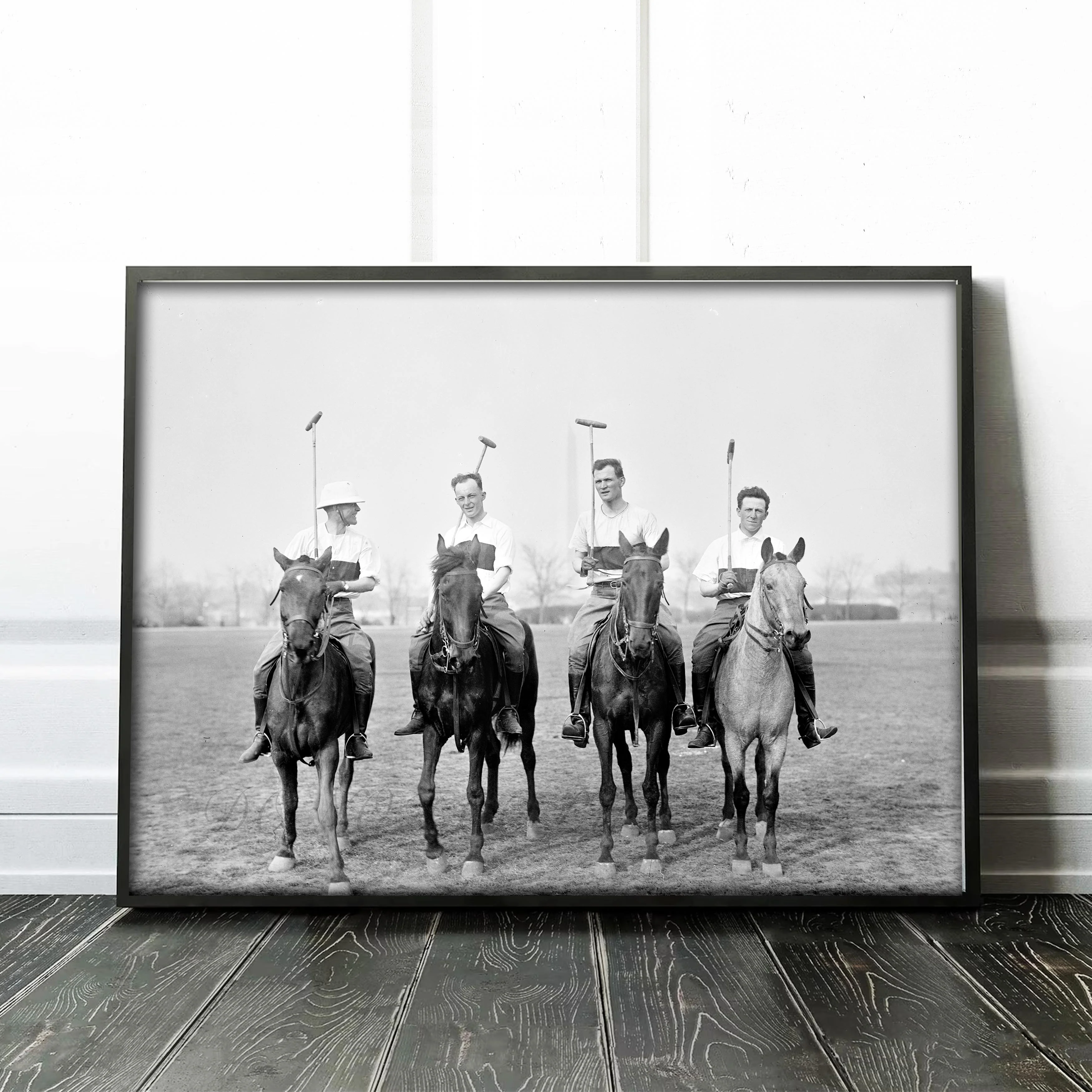 Polo Match - Men on Horses - Image 2