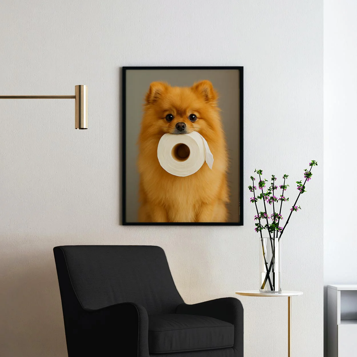 Pomeranian Dog Toilet Paper - Image 2