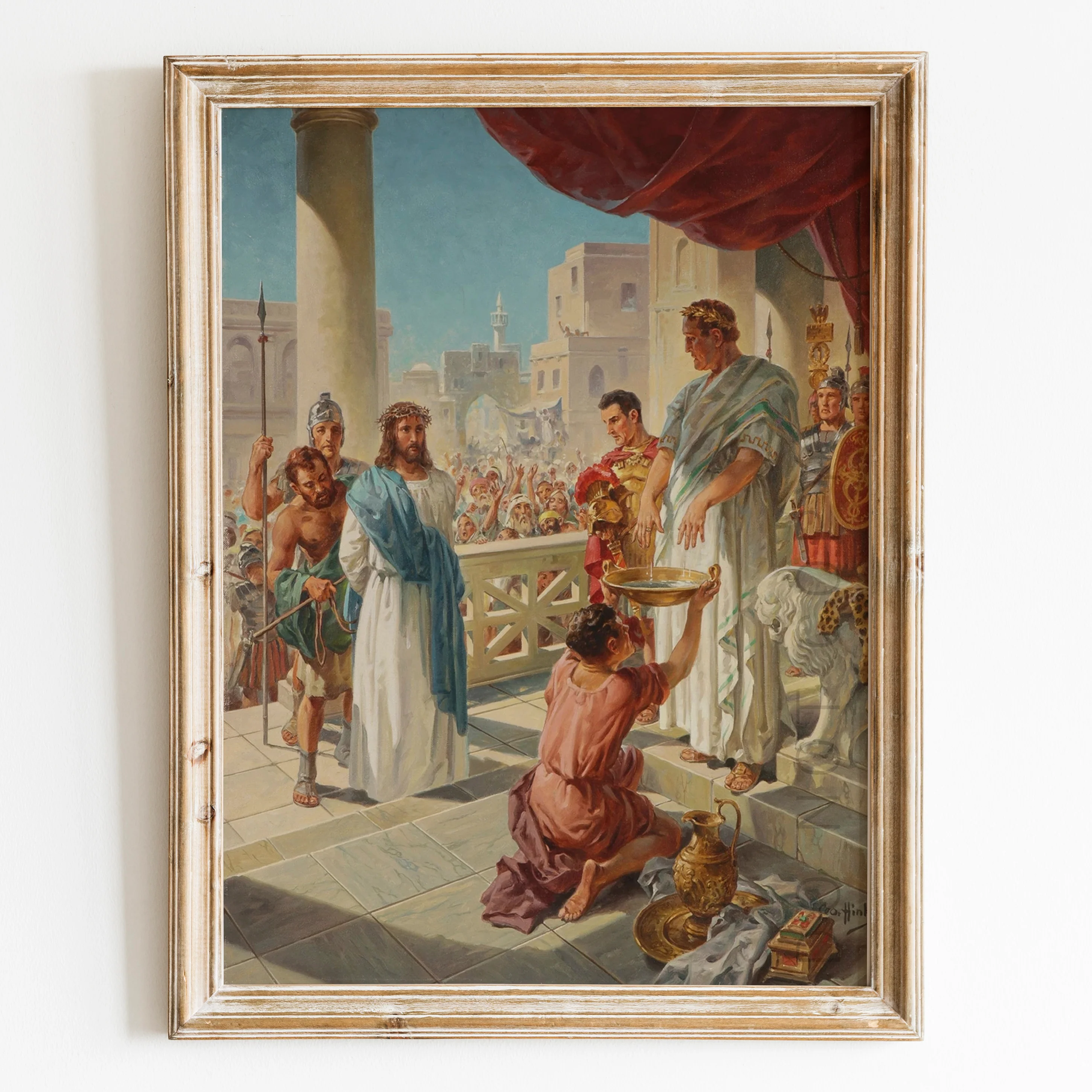 Pontius Pilate Washes his Hands by George Hinke