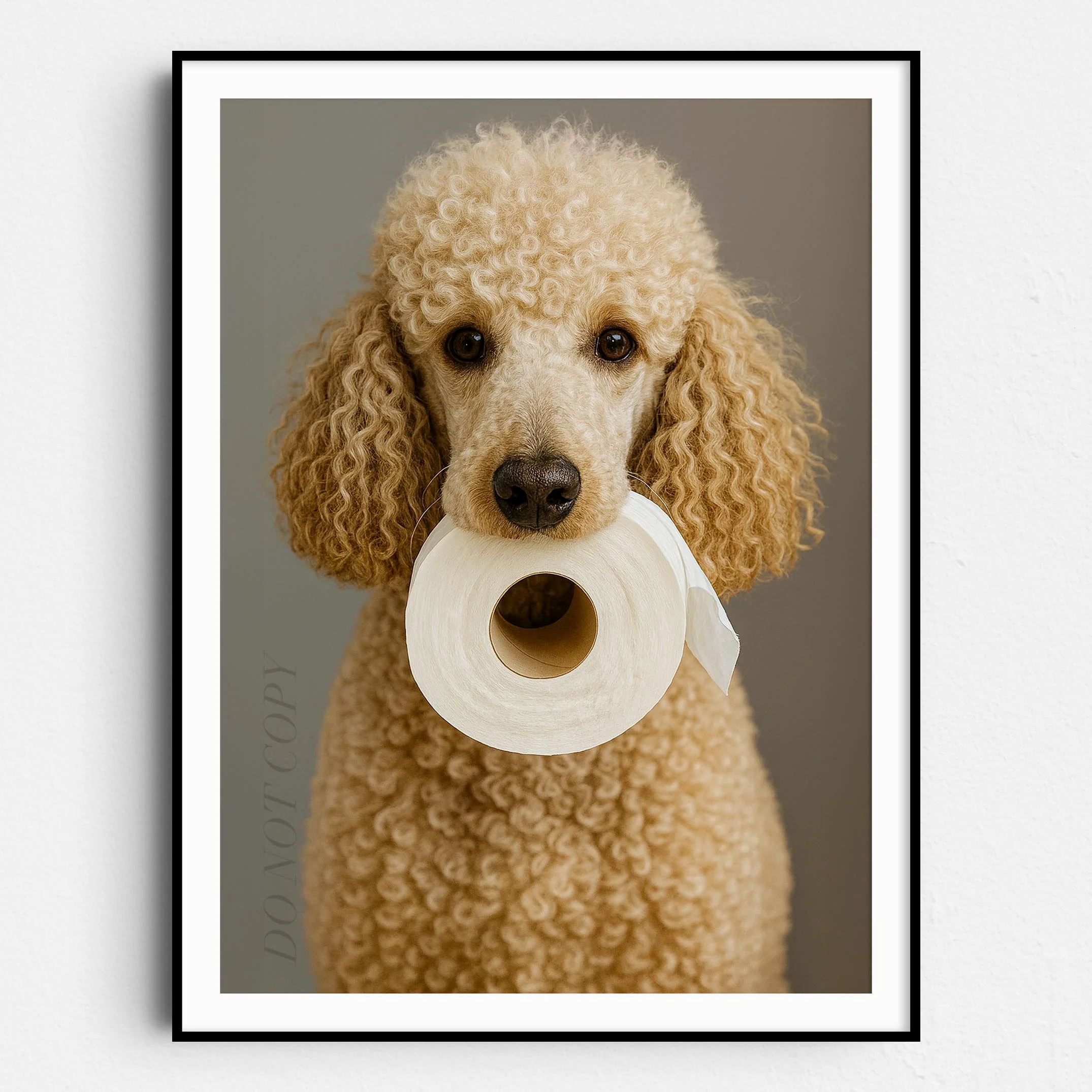 Poodle Dog Toilet Paper
