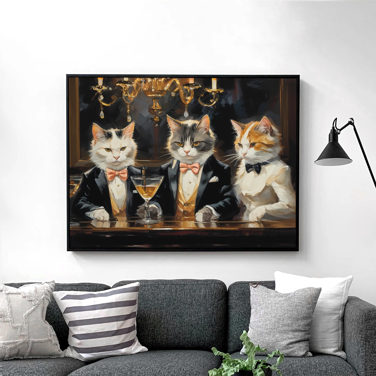 Posh Cats at a Martini Party - Image 2