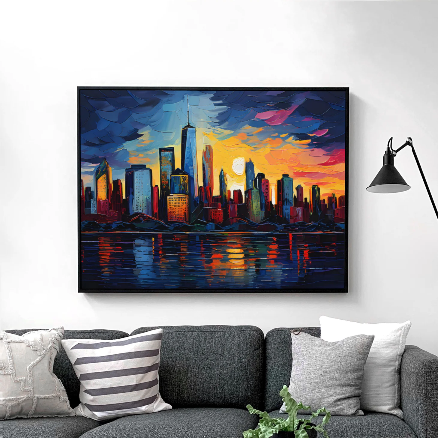 Post-Impressionism Style Manhattan Skyline - Image 2