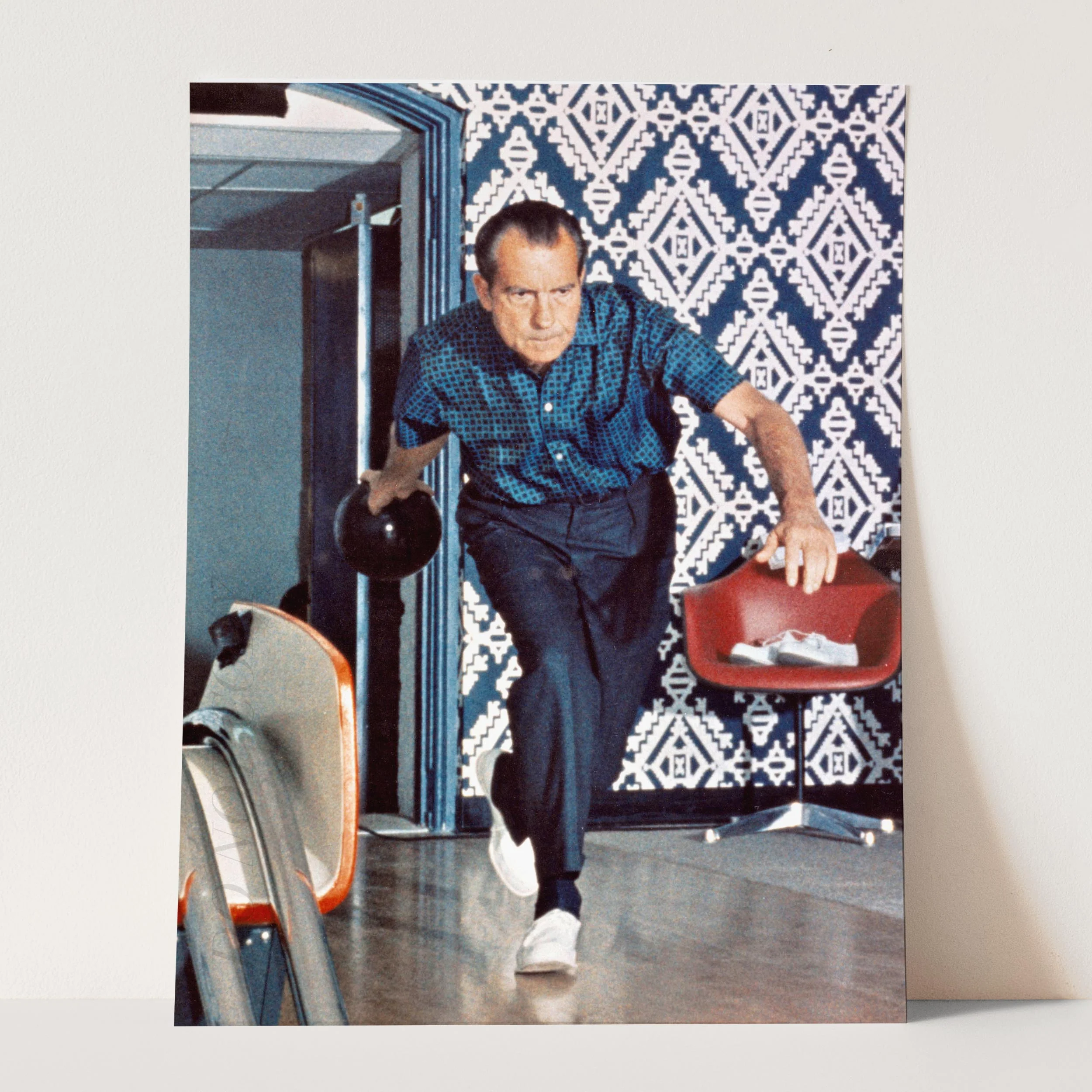 President Richard Nixon Bowling - Image 5