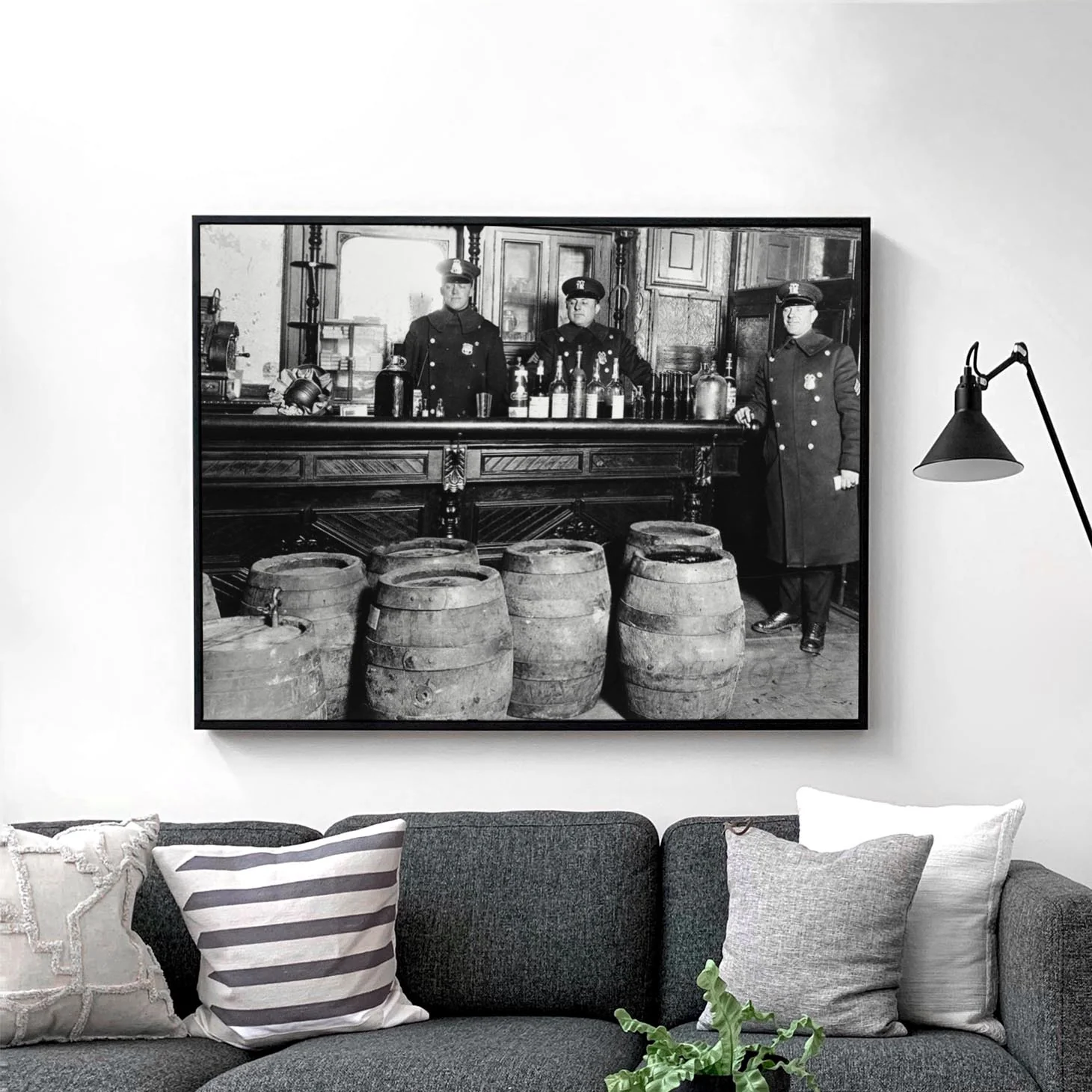 Prohibition Police In Bar With Barrels - Image 2