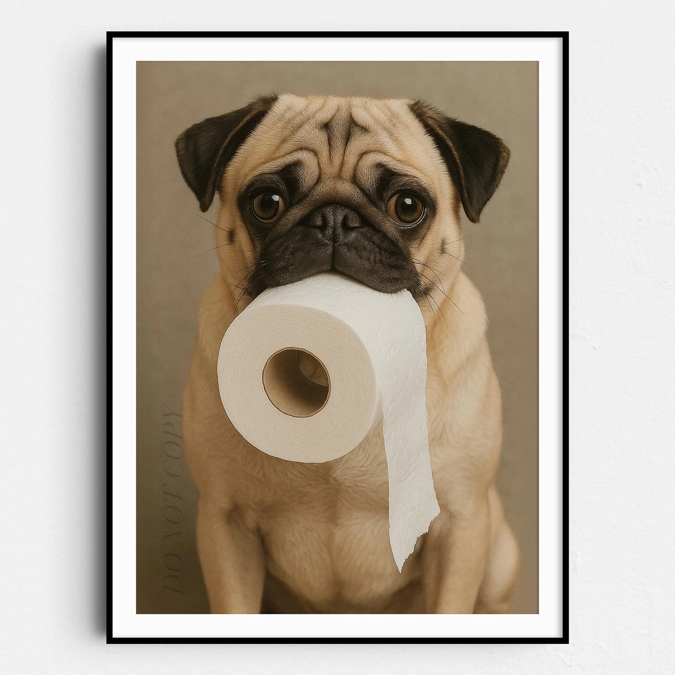 Pug Dog Toilet Paper