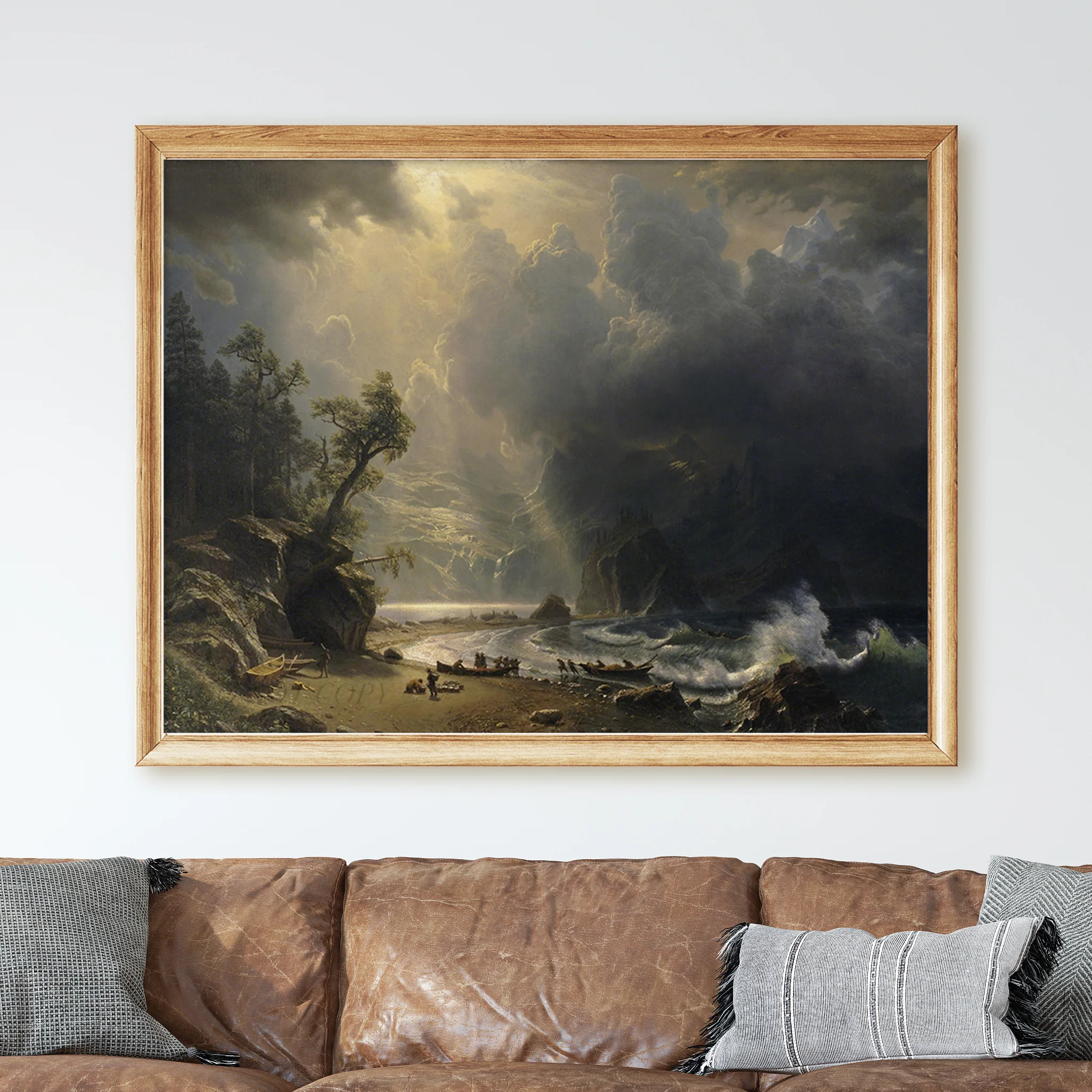 Puget Sound on the Pacific Coast (1870) by Albert Bierstadt - Image 2
