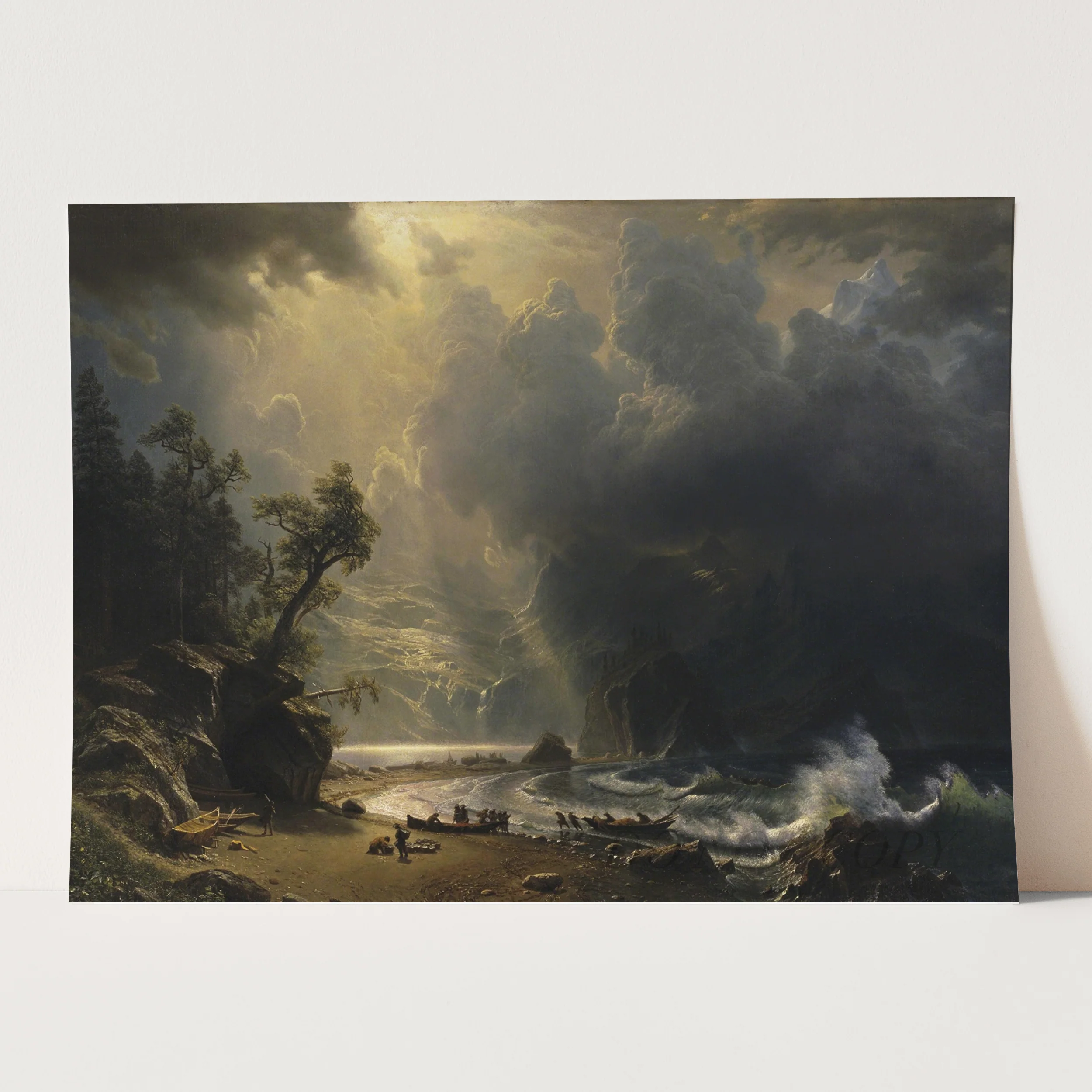 Puget Sound on the Pacific Coast (1870) by Albert Bierstadt - Image 3