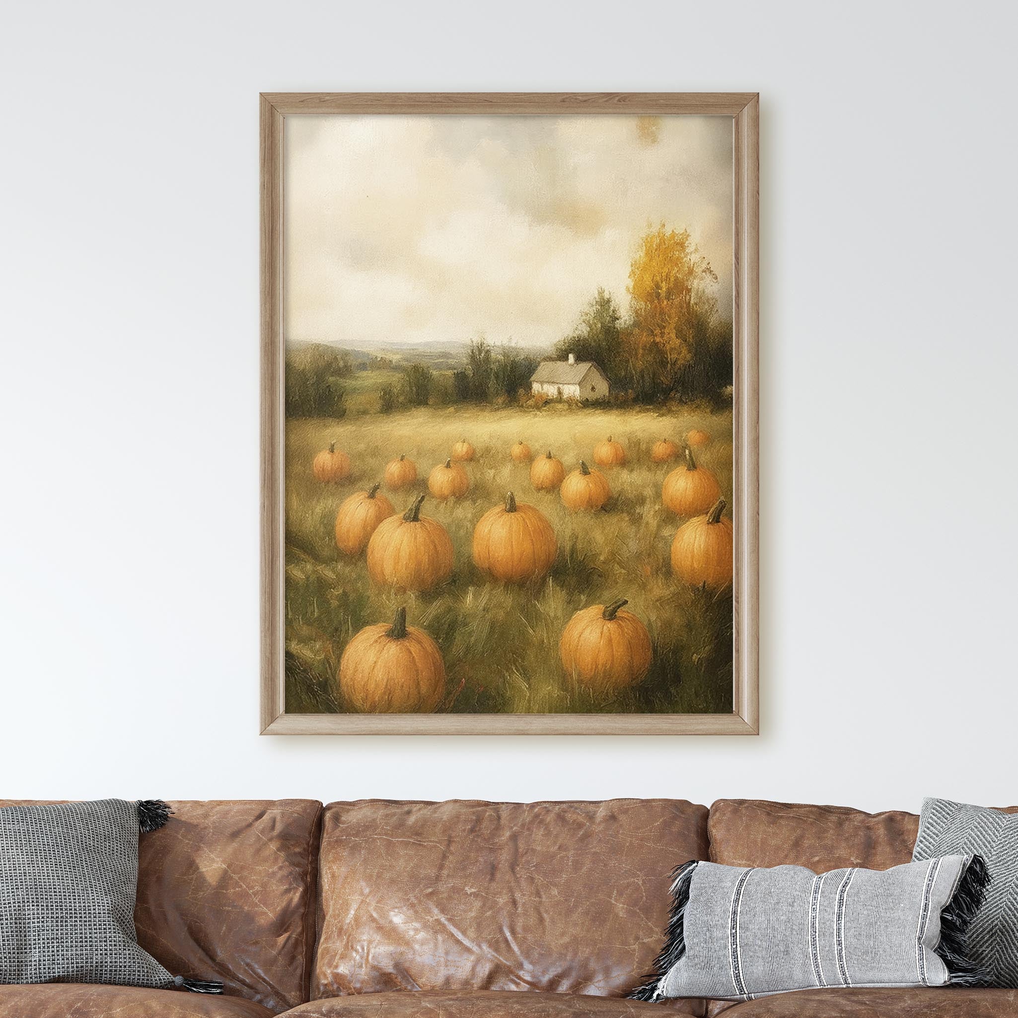Pumpkin Field Landscape - Image 2