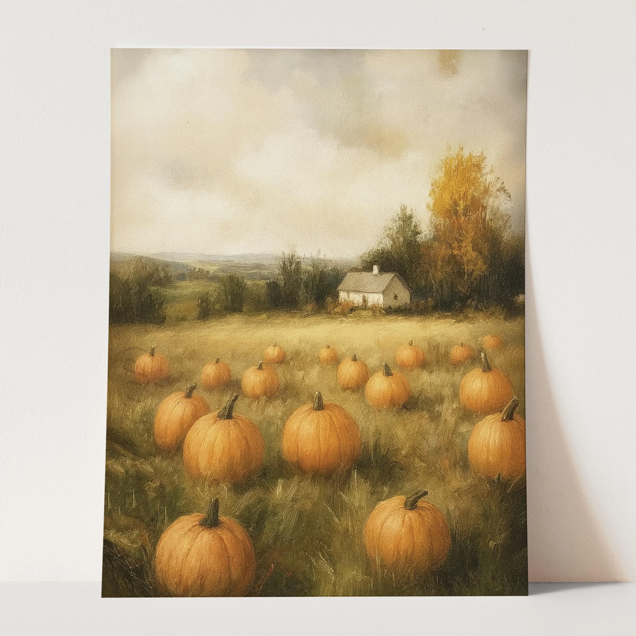 Pumpkin Field Landscape - Image 3