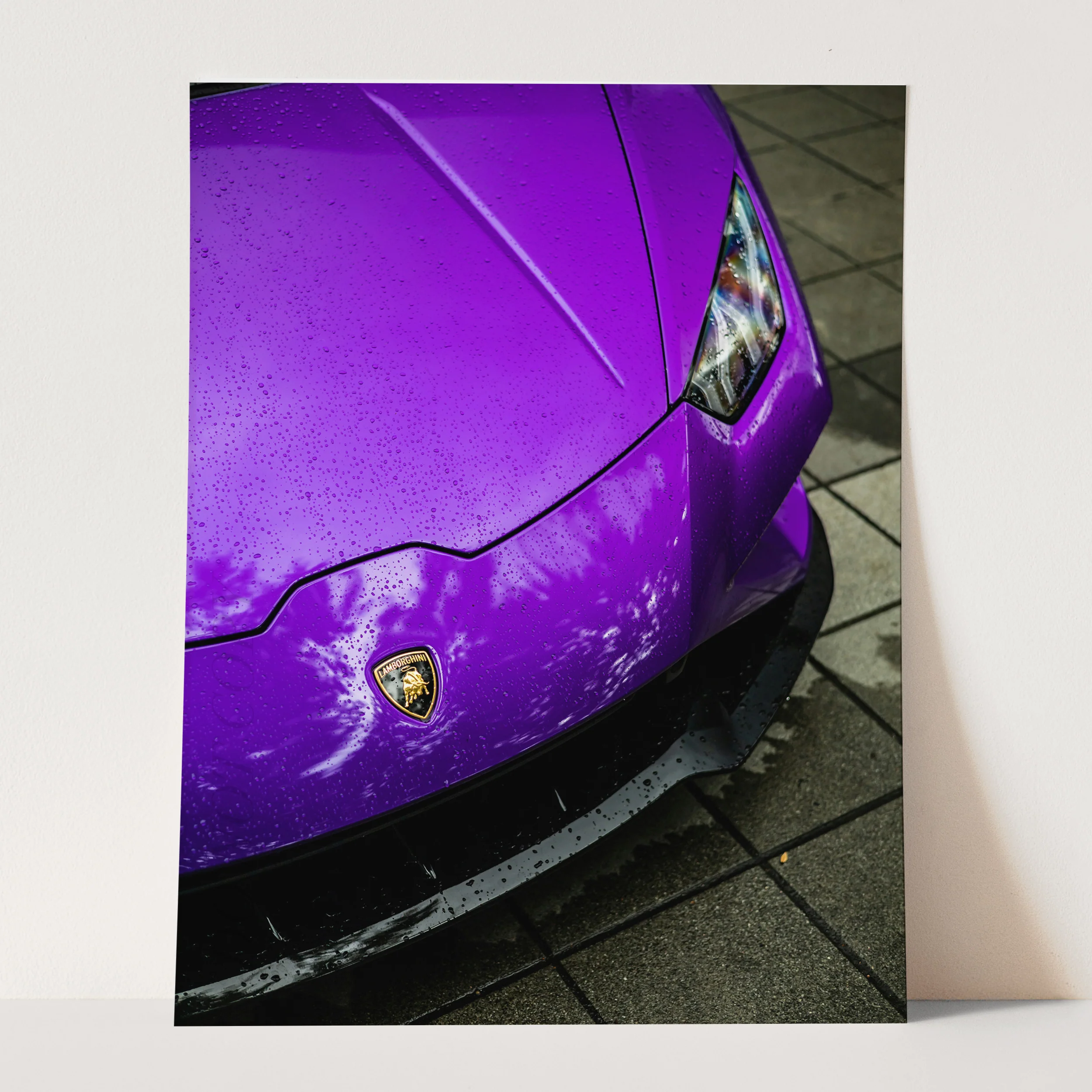 Purple Lamborghini Close Up - Image 3